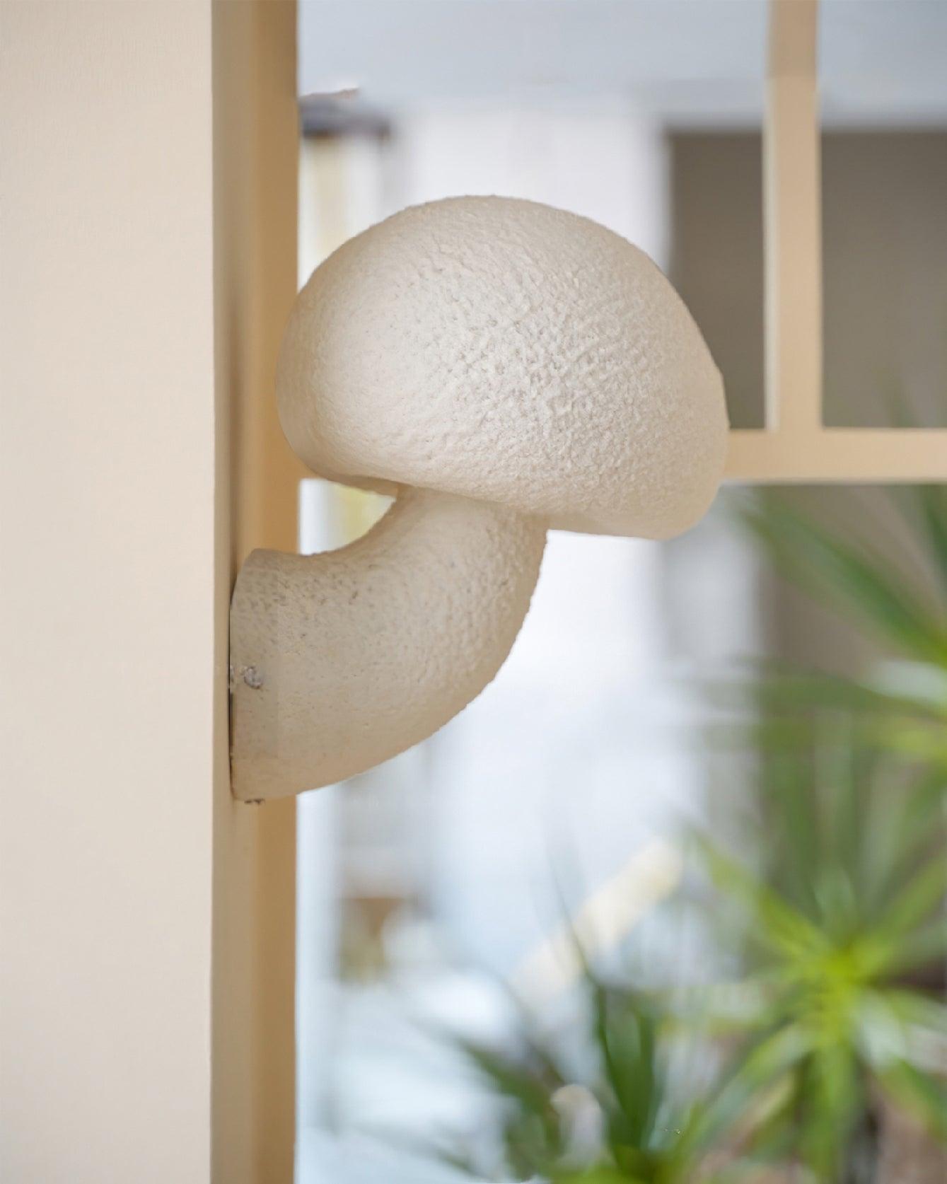 Mushroom Resin Plug-in Wall Lamp - Decorative Night Light for Bedroom, Nursery, Living Room & Hallway - Soft Glow Ambient Lighting