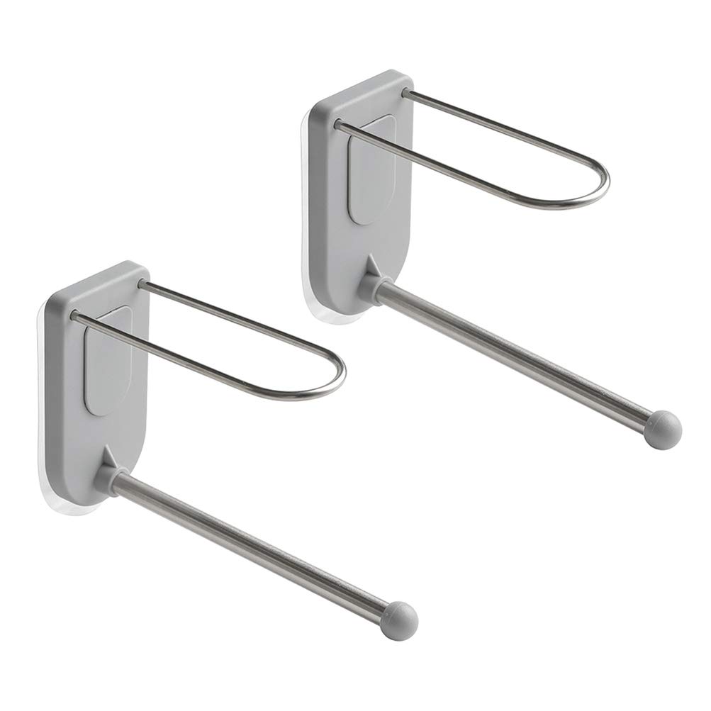 2-Pack Stainless Steel Wall Mounted Shelf Holders & Pegs - Heavy Duty Clothes Hooks for Drying Rack, Purse Hanging, Grid Wall Organization - Perfect for Laundry Room, Closet & Bathroom Storage