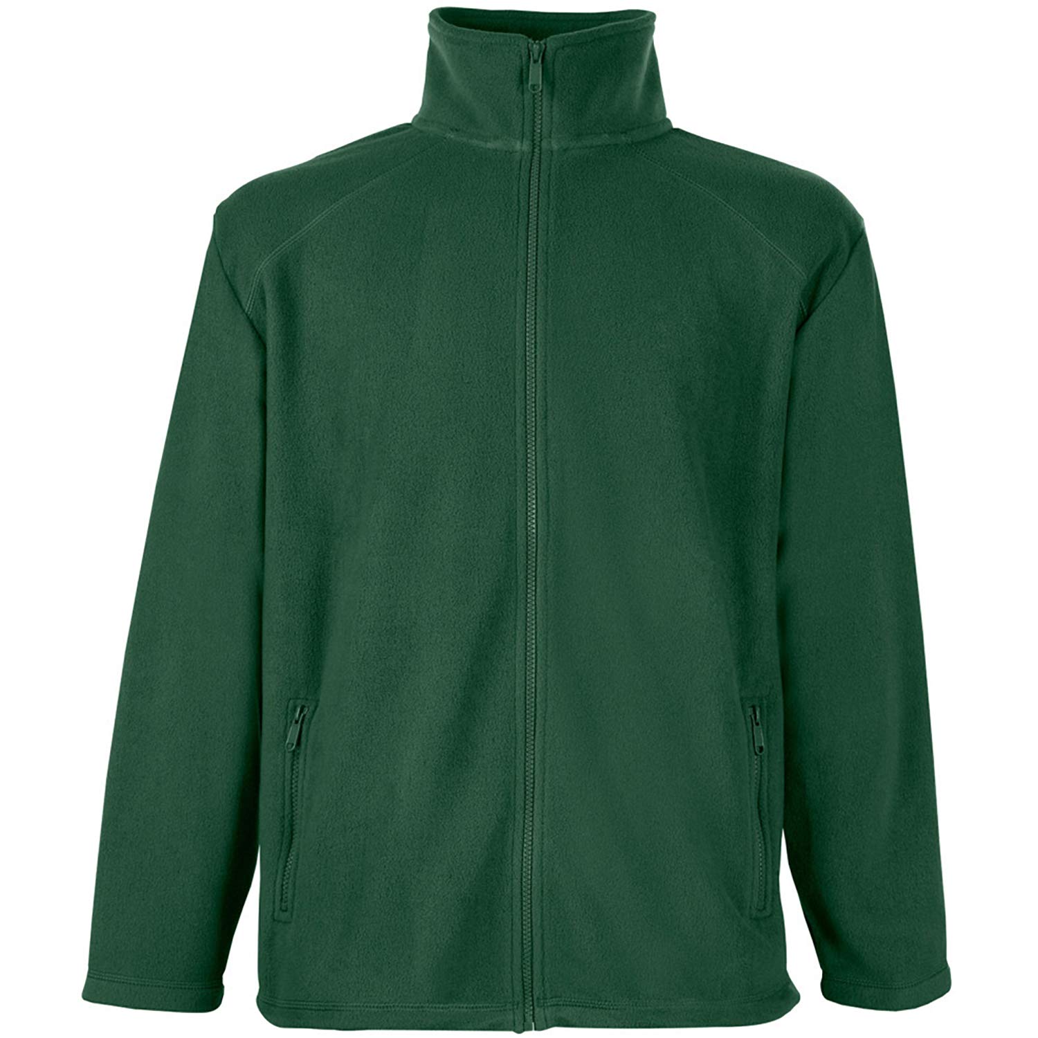 Fruit of the Loom Men's Full Zip Fleece Jacket - Soft Warm Outdoor Pullover for Hiking, Camping & Casual Wear
