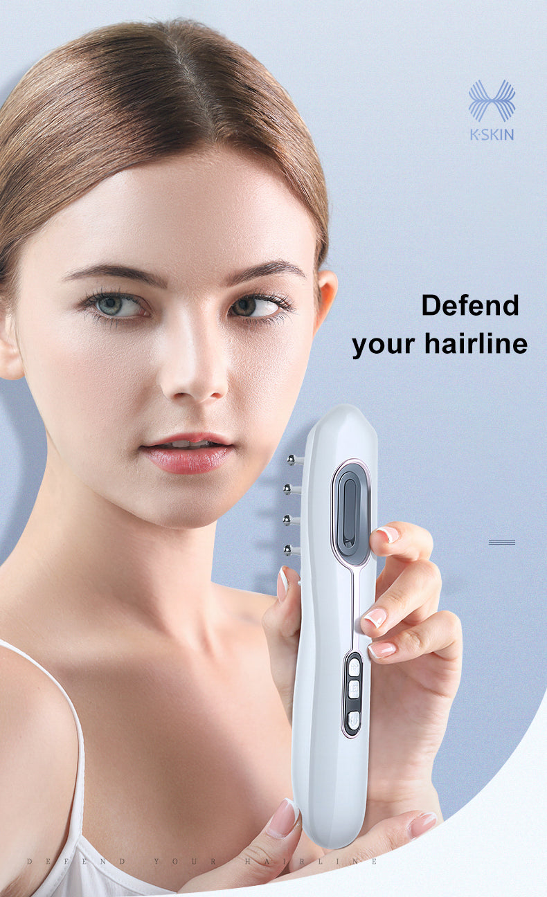 Professional Microcurrent RF Hair Care Device for Hair Growth & Scalp Health - At-Home Salon Treatment for Thicker, Stronger Hair
