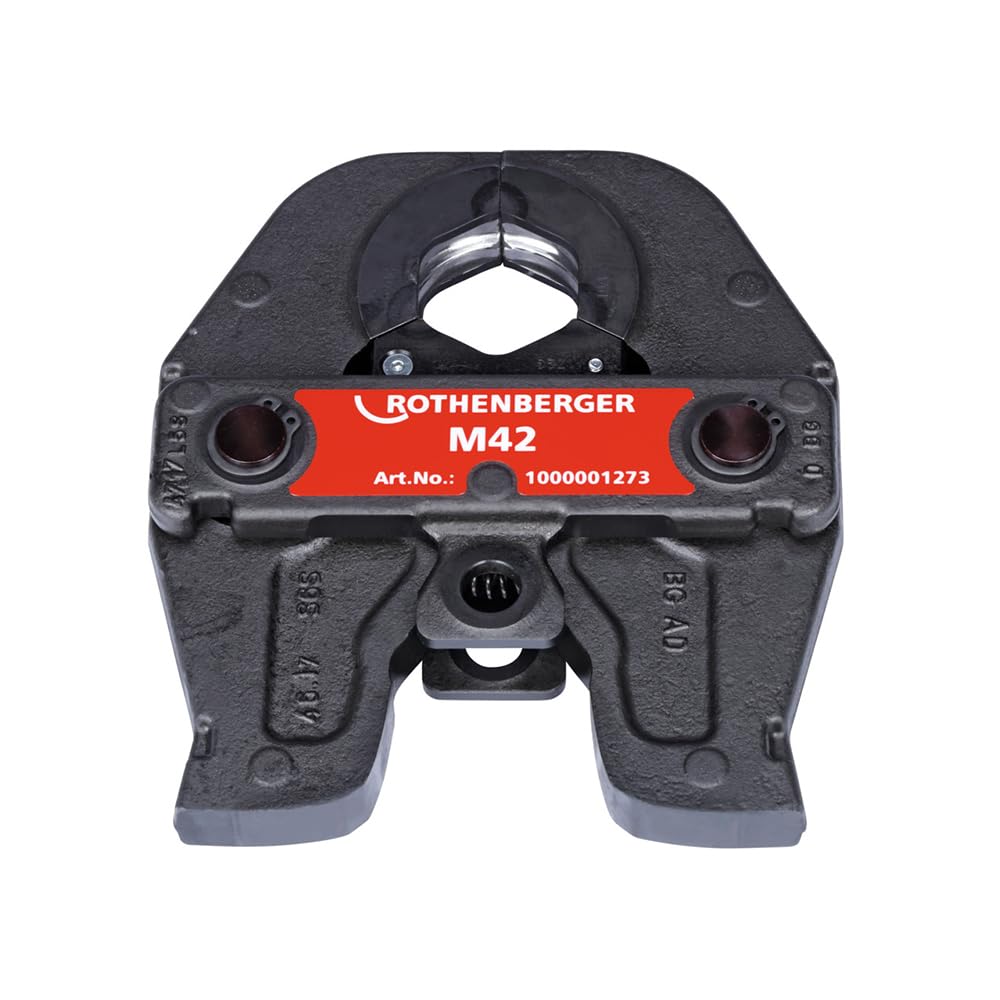 Rothenberger M42 Standard Press Tool Set - 3-Piece Professional Plumbing Kit for Pipe Fitting (Model 1000001273) | Perfect for HVAC, Water Lines & Gas Pipe Installation