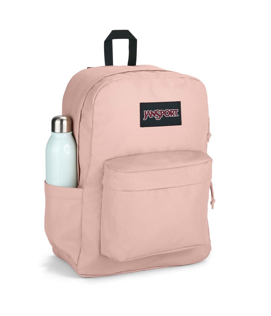 JanSport SuperBreak Plus Backpack - Lightweight Laptop Backpack for School & Travel, Misty Rose | Durable College Bookbag with 15