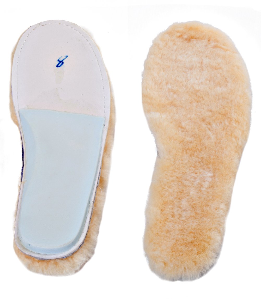 Premium Sheepskin Insoles for Women - Ultra Soft Wool Fur Fleece Shoe Inserts for Warmth & Comfort (6 Pairs, 1 Pack) - Perfect for Winter Boots, Slippers & Cold Weather Footwear
