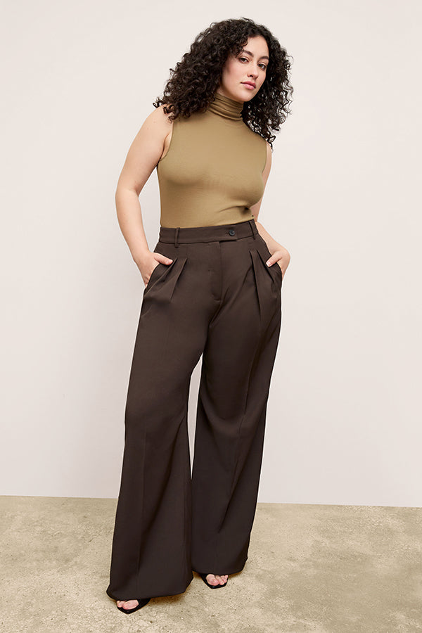 Bia Pleated Women's Trousers - Breathable Air Twill Fabric for Office & Business Casual Wear | Perfect for Work, Travel & Formal Occasions