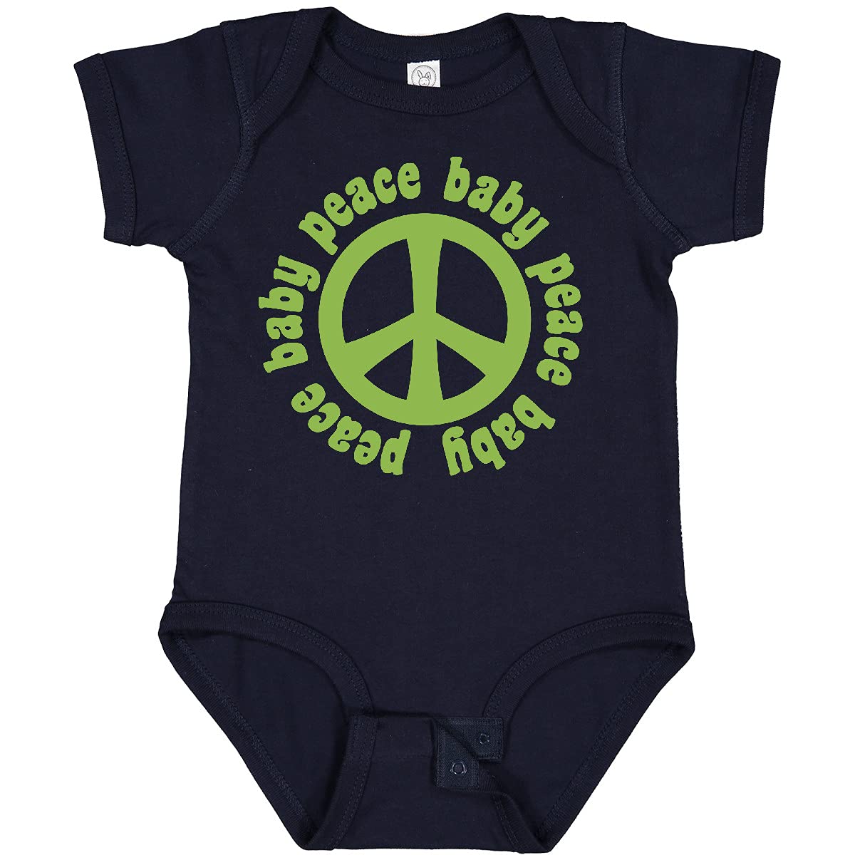 Inktastic Peace Baby Bodysuit - Soft Organic Cotton Onesie for Infants & Newborns - Cute Unisex Baby Outfit for Everyday Wear, Playdates & Photo Shoots