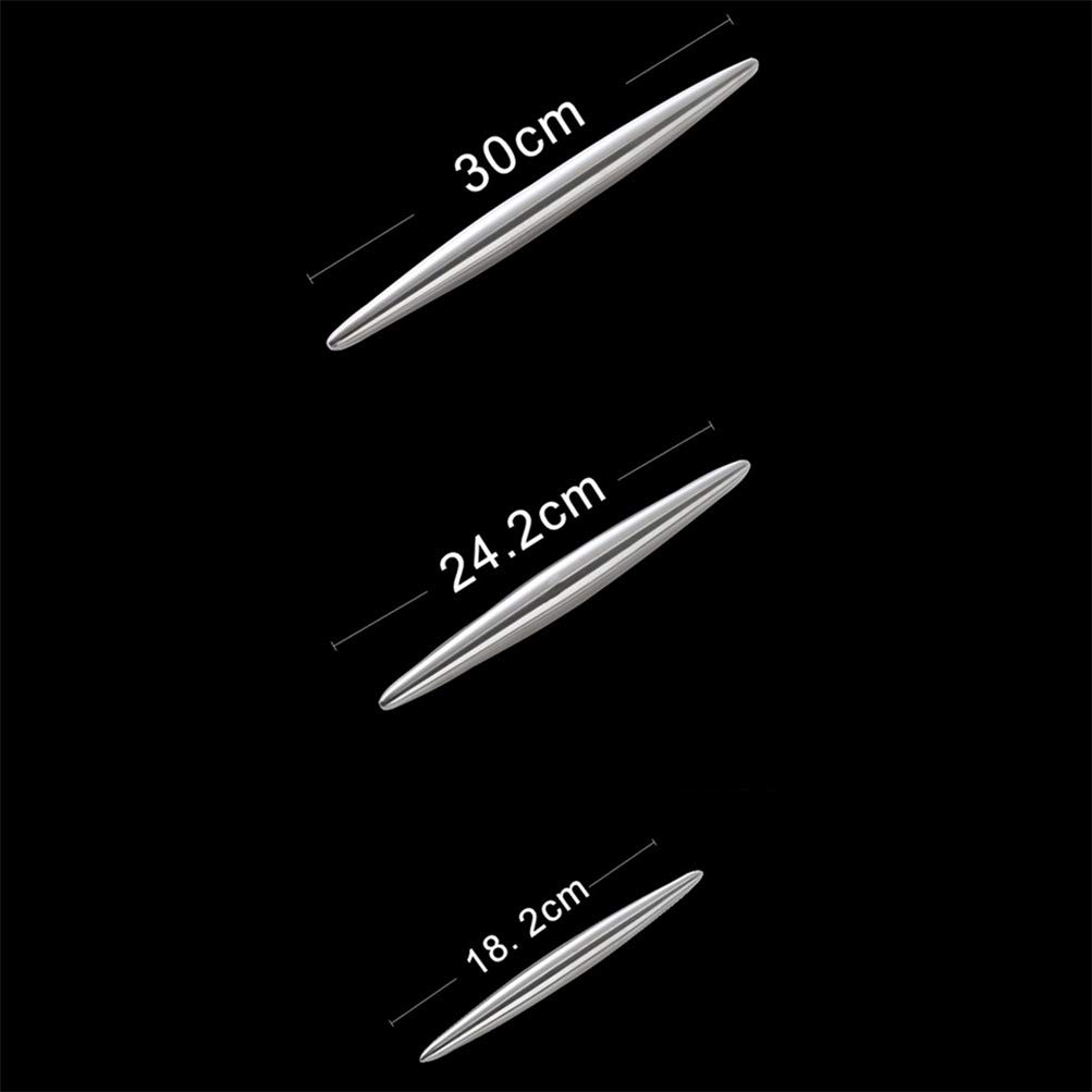 Premium Stainless Steel Rolling Pin - Dough Roller for Baking Pizza, Pastry, Dumplings & Cookies - Heavy Duty Kitchen Baking Tool for Home & Professional Use