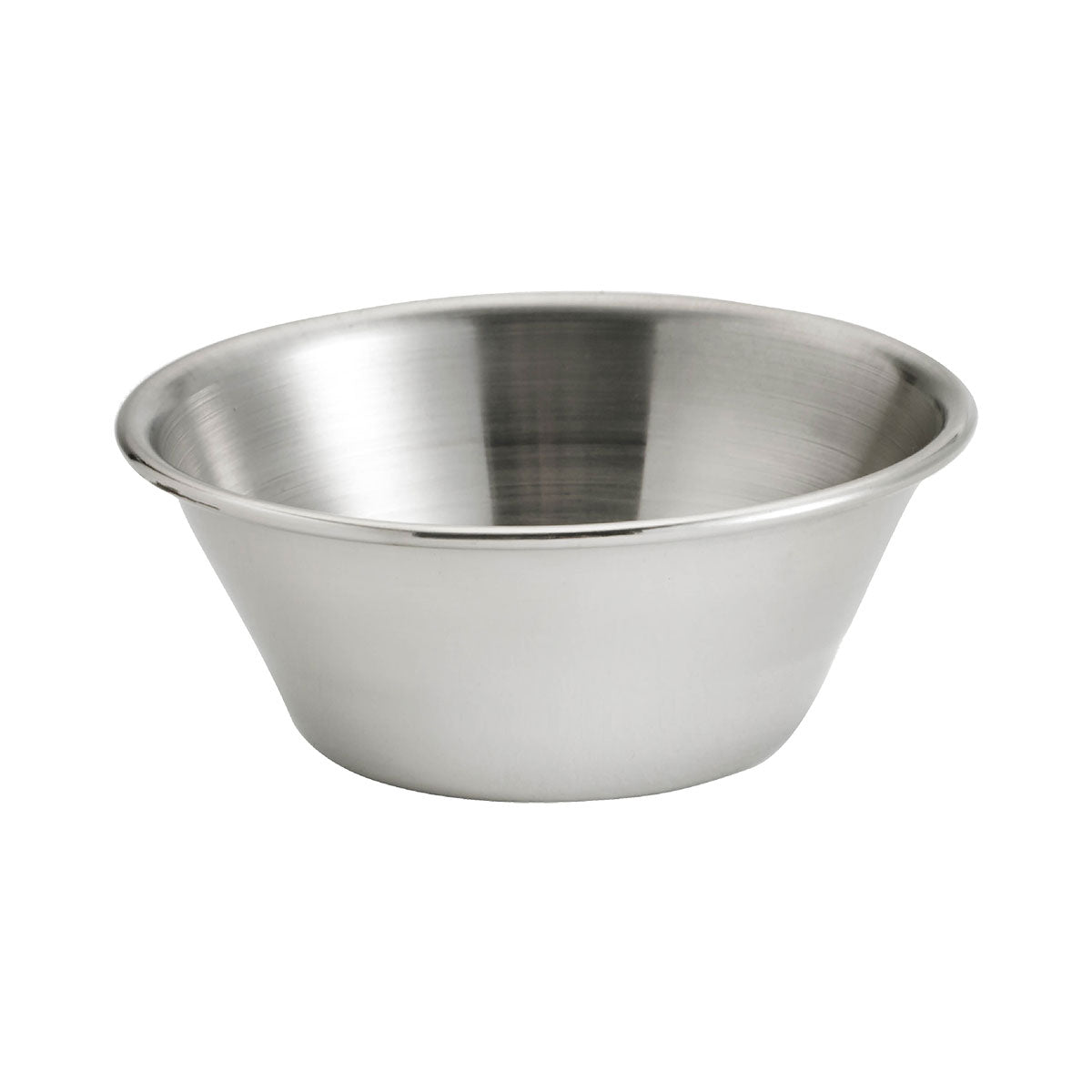 Browne 515057 4 oz Stainless Steel Sauce Cup - Durable & Rust-Proof for Restaurants, Catering, and Home Cooking - Perfect for Dressings, Dips, and Condiments