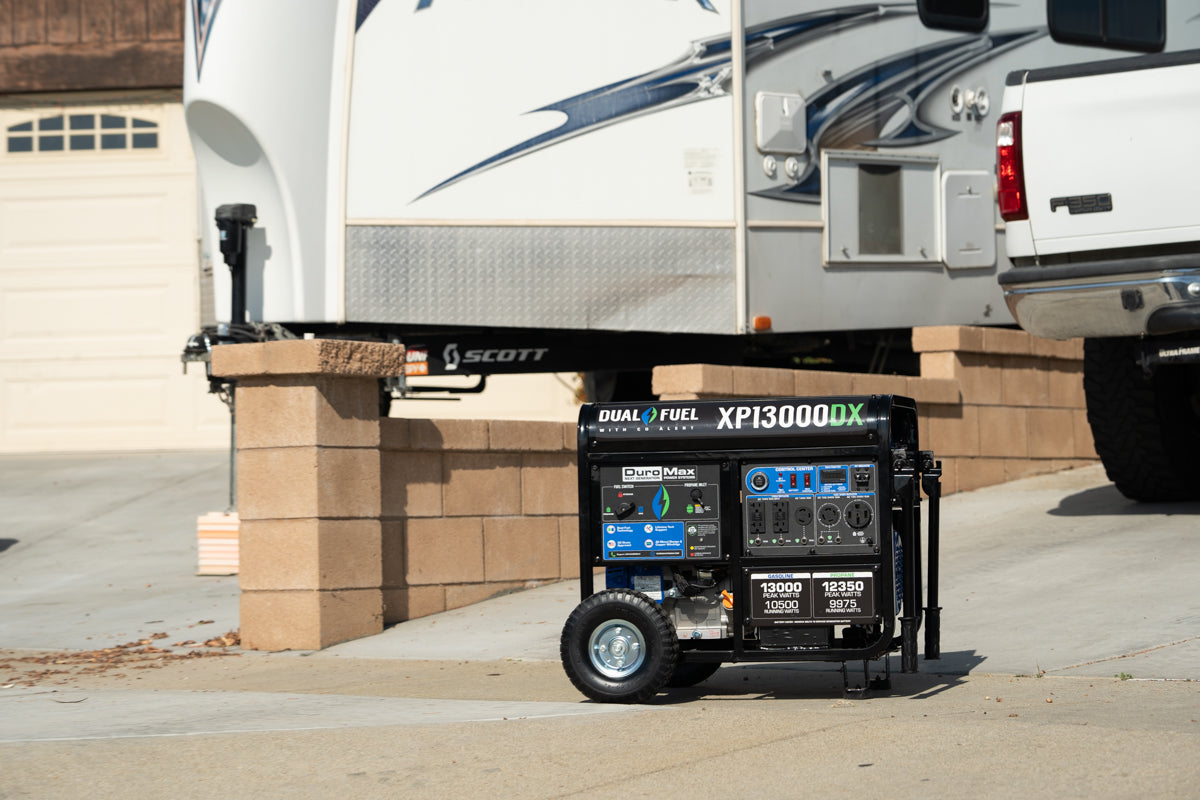 13,000W Dual Fuel Portable Generator with CO Alert - Reliable Backup Power for Home, Camping & Emergency Use