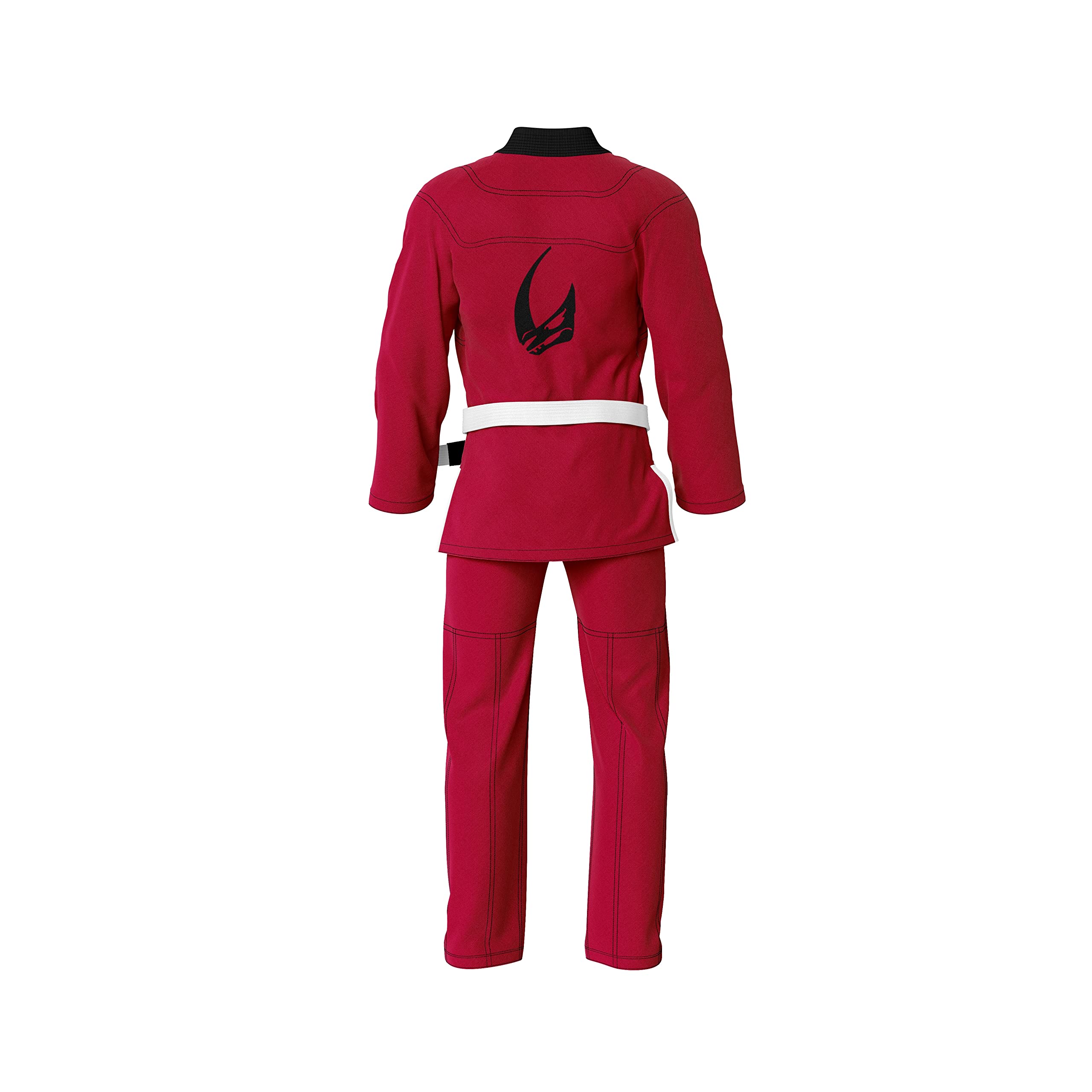 Summo Defender Red BJJ Gi - Premium Brazilian Jiu-Jitsu Uniform for Training & Competition - Lightweight & Durable for MMA, Grappling & No-Gi Transition