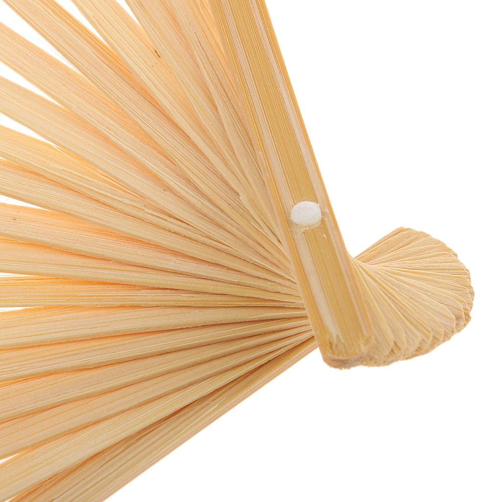 Elegant DIY Pink Bamboo Hand Fan for Painting & Crafts - Summer Cooling Gift