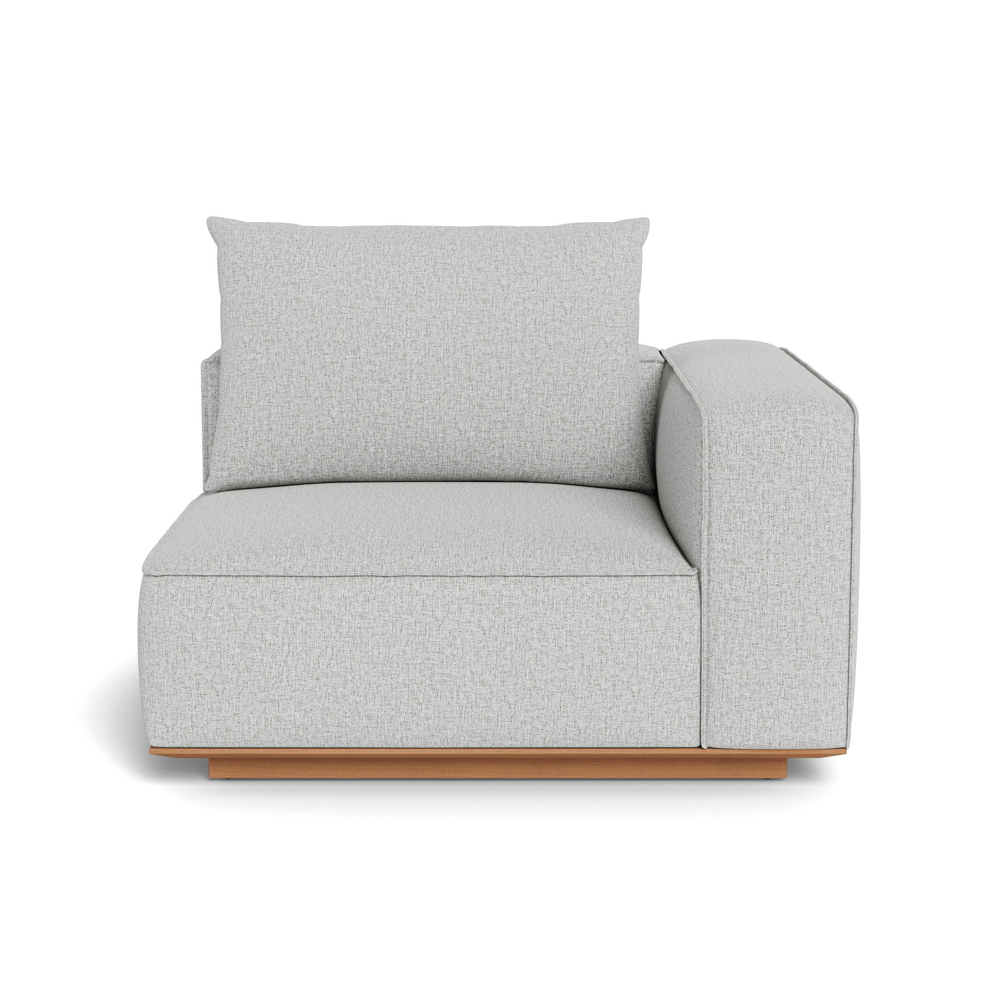 Santorini Outdoor Corner Right Sectional Sofa Set - Modern Patio Furniture for Garden, Backyard, and Poolside Relaxation