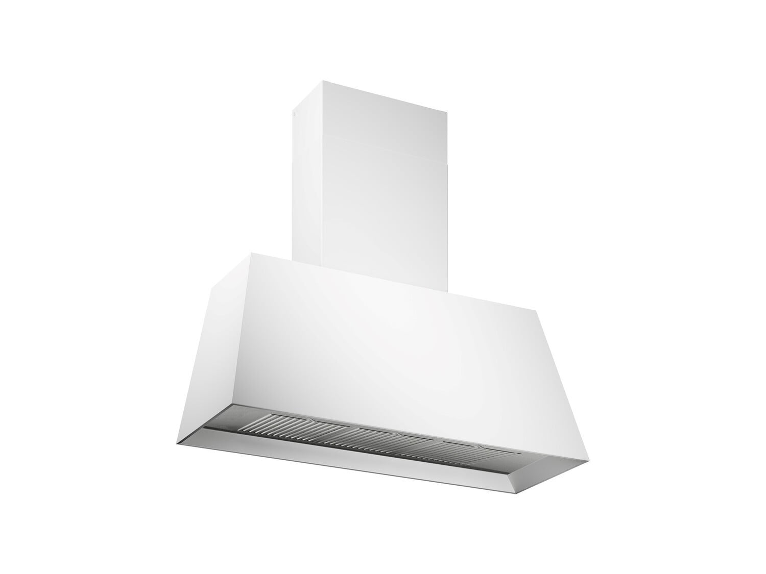 Bertazzoni KMC36BI 36-Inch Contemporary Stainless Steel Range Hood - 600 CFM Powerful Ventilation - Matte White Finish - Ideal for Modern Kitchens & Open Concept Homes