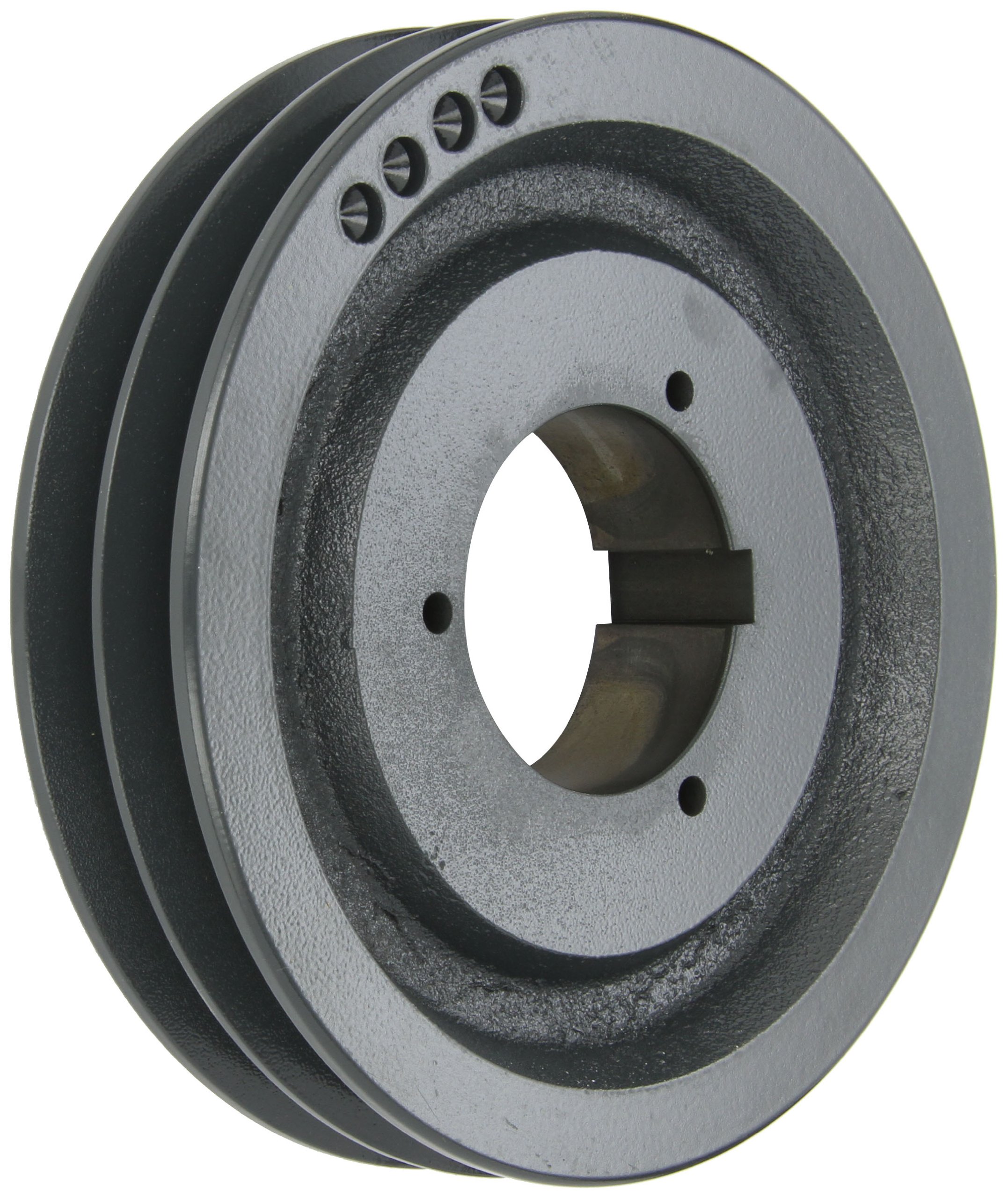 Browning 2B5V74 Split Taper Sheave - Cast Iron 2-Groove Pulley for A/B/5V Belts with B Bushing - Ideal for Industrial Machinery & Power Transmission Systems