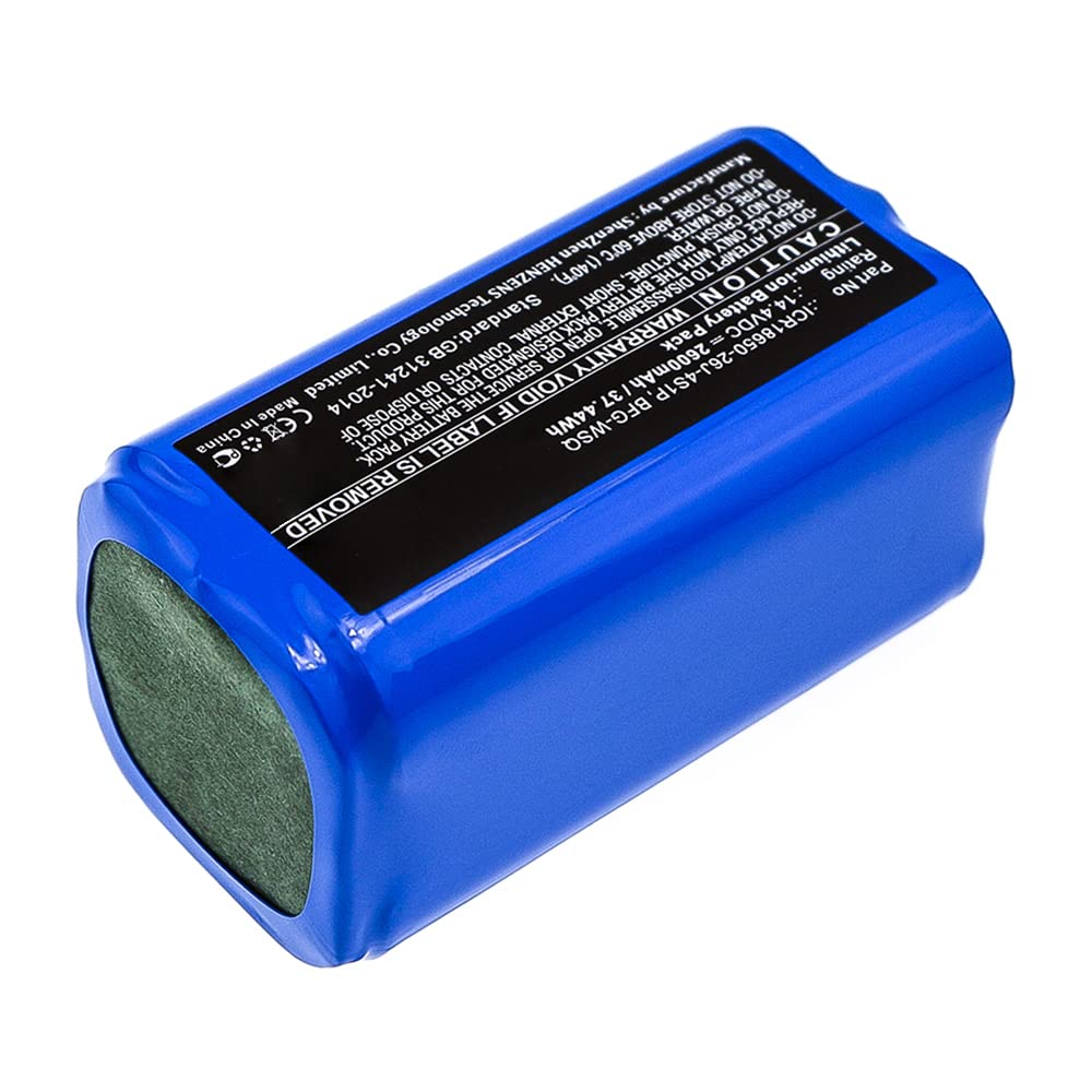 Synergy Digital Replacement Vacuum Cleaner Battery - 14.4V 2600mAh Li-ion Battery Compatible with Ecovacs BFG-WSQ Model | Perfect for Home Cleaning, Pet Hair Removal & Car Detailing