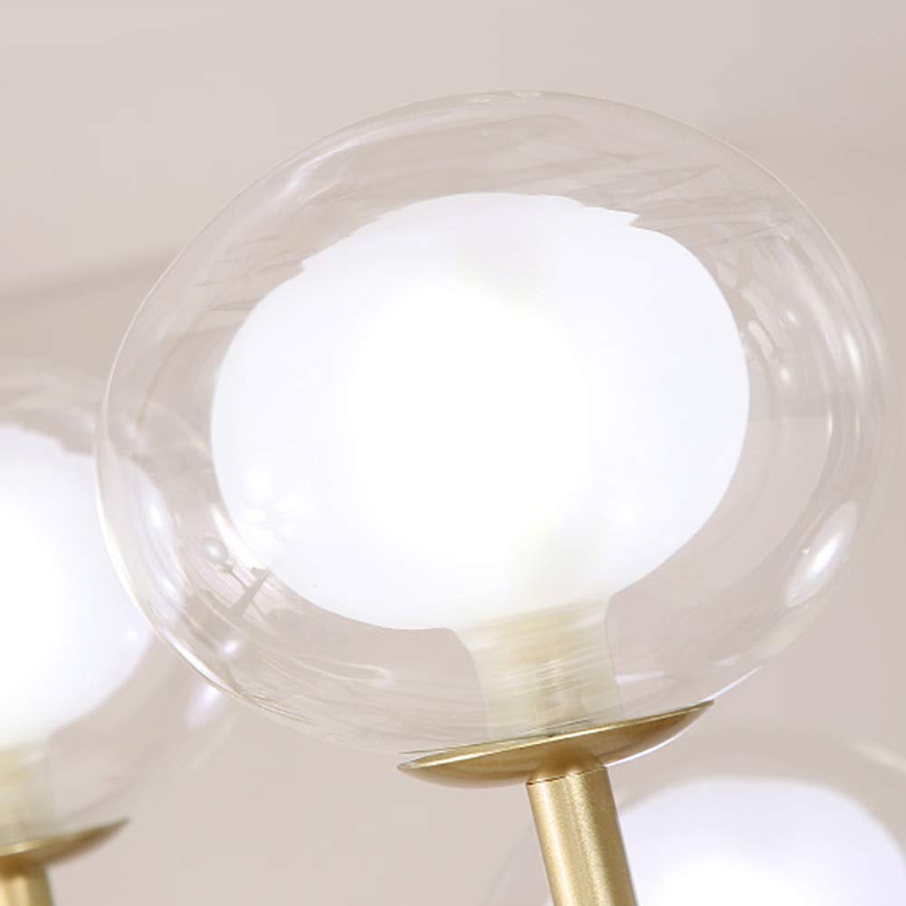 Modern Sputnik Chandelier - 9-Light Mid Century Pendant Lighting Fixture with Adjustable Arms, Golden Finish - Perfect for Dining Room, Living Room, Entryway & Bedroom Lighting