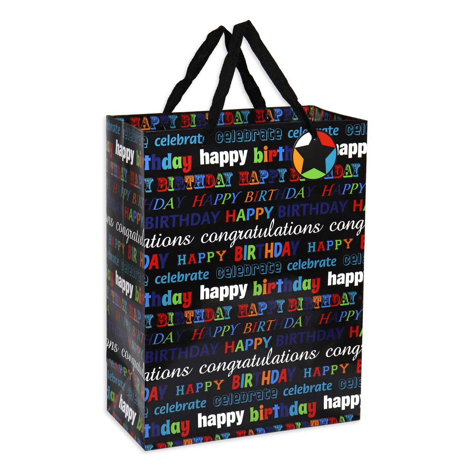 12-Piece Birthday Gift Bags Set - Large, Medium & Small Assorted Sizes for Boys, Girls, Women & Men - Perfect for Parties, Baby Showers & Holiday Gifting
