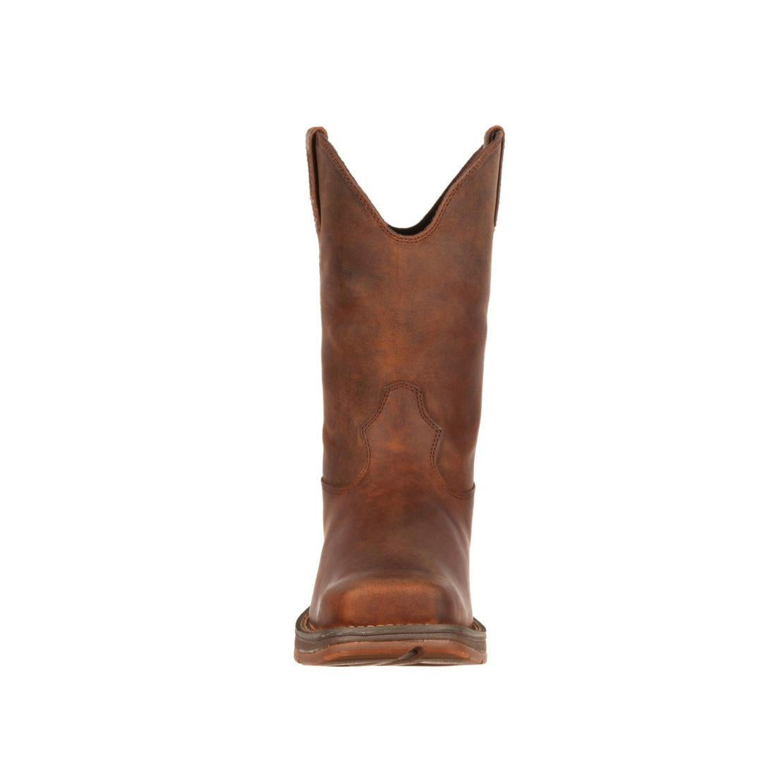 Rebel Brown Pull On Western Boots for Women - Comfortable Cowboy Boots with Easy Slip-On Design - Perfect for Country Rides, Concerts & Western Fashion