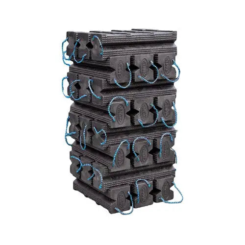 AME Premium Cribbing Block Kit - Heavy Duty Vehicle Stabilization Blocks for Towing, RV & Off-Road Use - Essential Emergency Roadside Safety Equipment for Trucks & Trailers