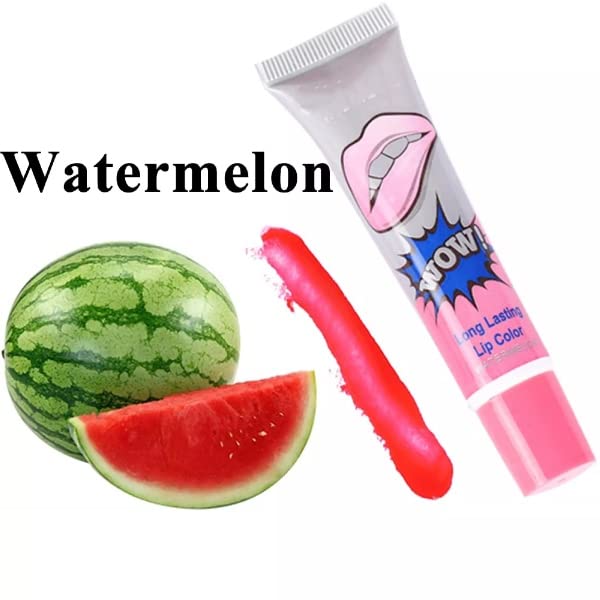 6 Colors Long Lasting Waterproof Tattoo Peel Off Lip Tint Set - Rose Pink, Watermelon, Sexy Red, Lovely Peach, Cherry Red, Sweet Orange (15g) | Vegan Cruelty-Free Lip Stain for Daily Wear, Parties & Special Occasions