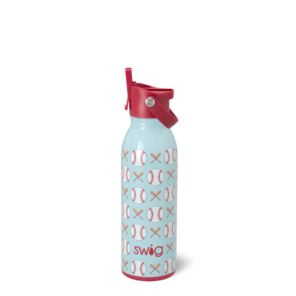 Home Run Flip + Sip 16oz Leak-Proof Water Bottle - Perfect for Sports, Gym & Outdoor Activities