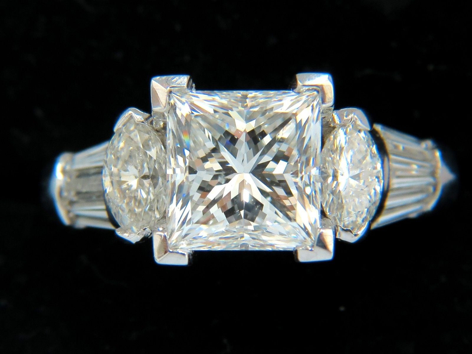 GIA Certified 4.77 Carat Princess Cut Diamond Engagement Ring - G/SI1 Platinum Setting - Perfect for Proposals, Anniversaries & Special Occasions