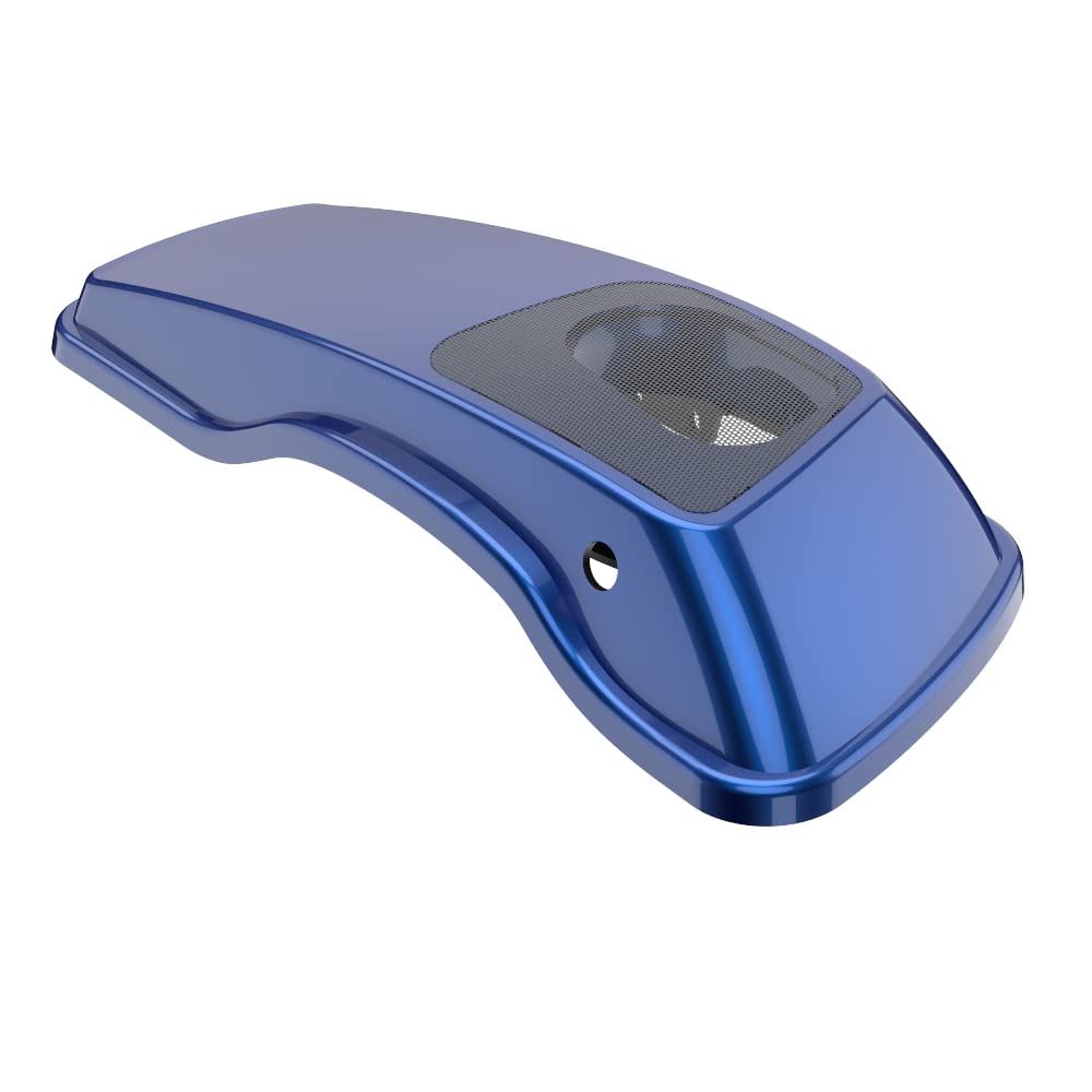 Premium 6x9 Harley Saddlebag Speaker Lids - Advanblack Superior Blue - Compatible with 2014+ Harley Touring Models - Perfect for Road Trips & Motorcycle Upgrades