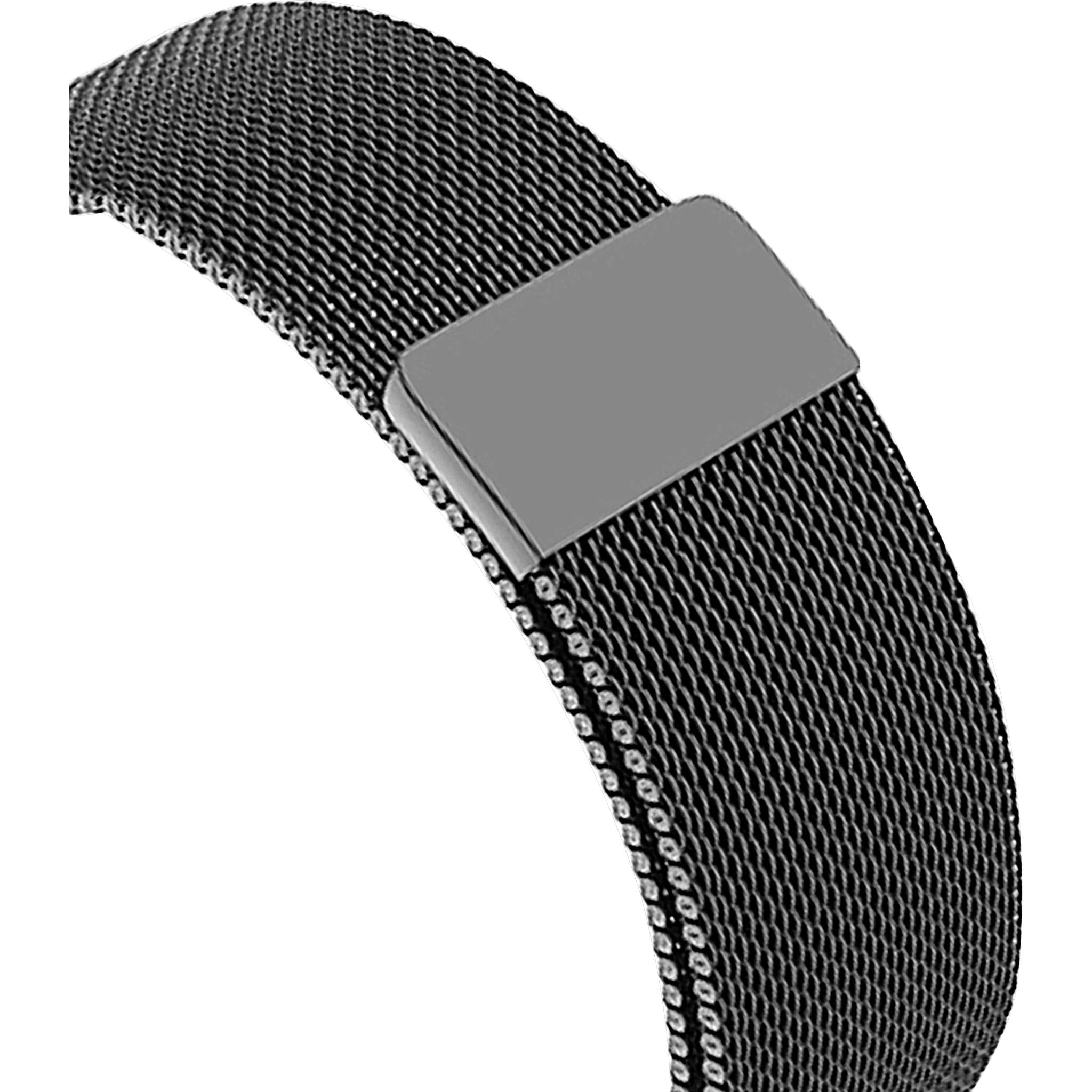 3sixT Replacement Mesh Band for Apple Watch 38mm 40mm - Adjustable Stainless Steel Strap - Compatible with Apple Watch Series 1/2/3/4/5/6/SE - Perfect for Workouts, Office & Formal Occasions (Black)