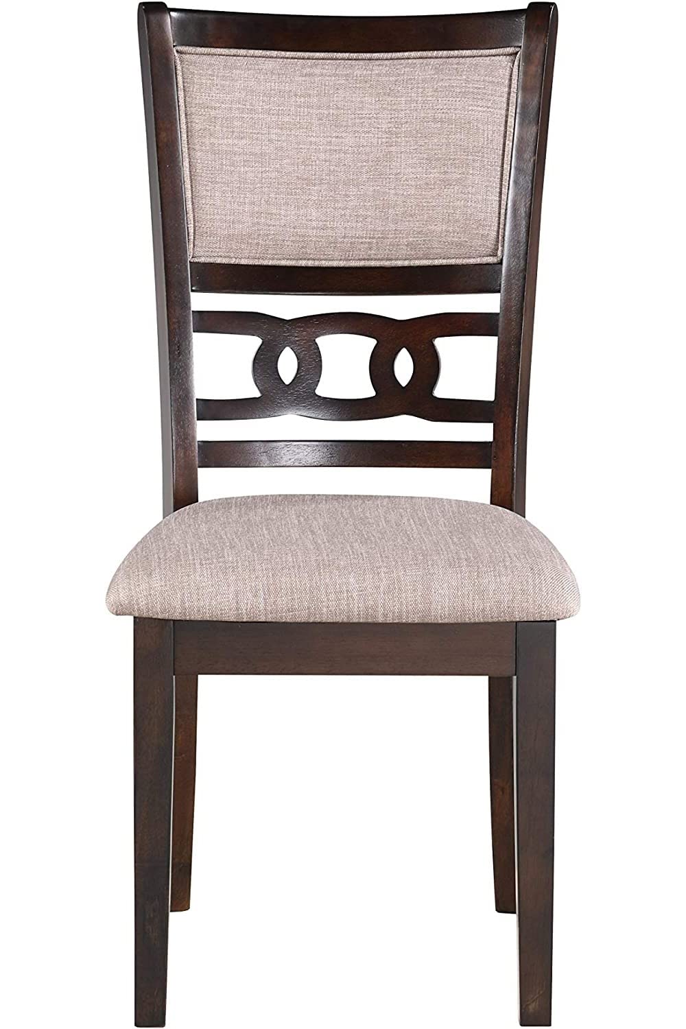 Premium Gia Dining Chairs Set of 2 - Classic Cherry Brown Wooden Chairs for Kitchen, Dining Room & Breakfast Nook - Comfortable & Stylish Home Furniture