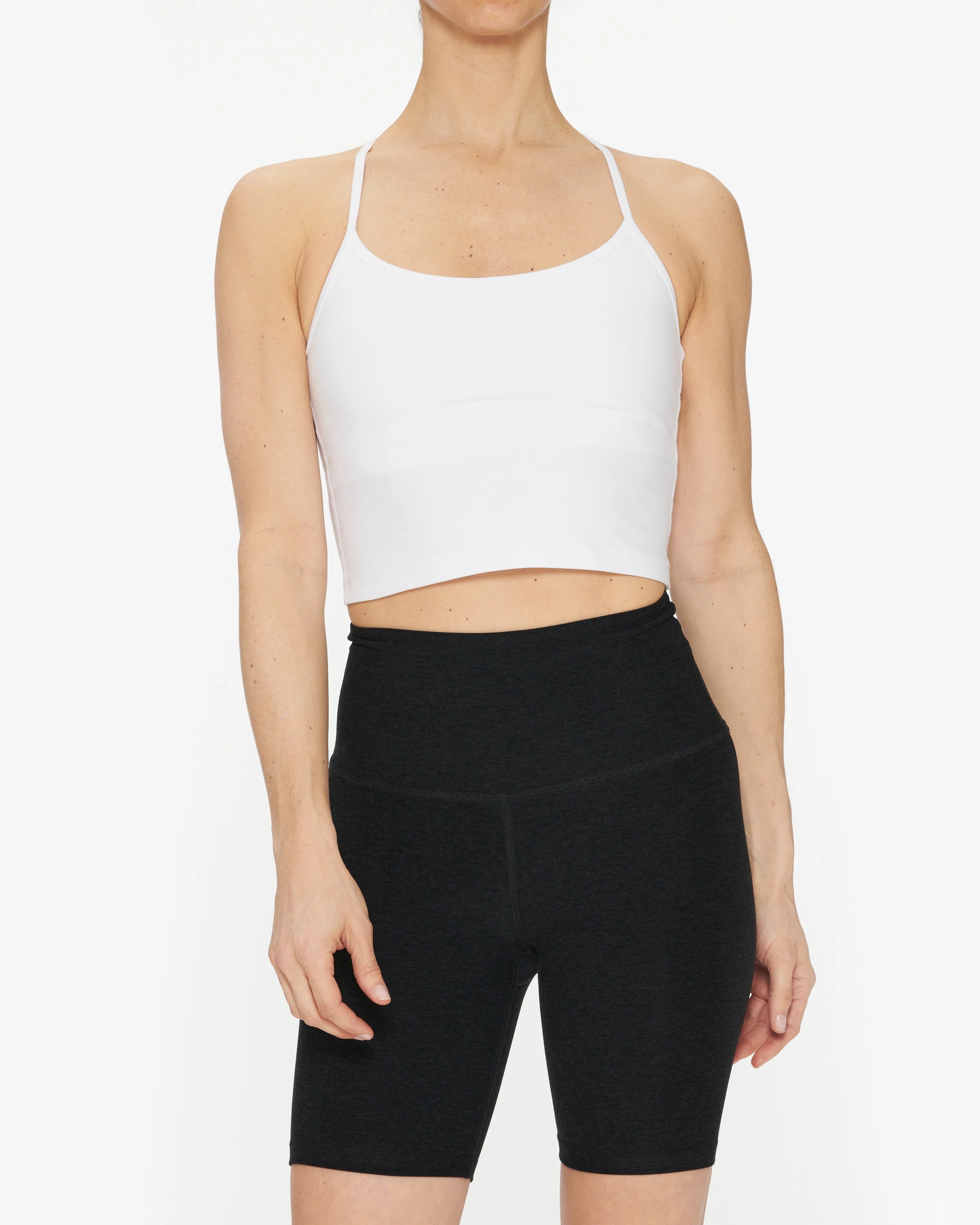 Beyond Yoga Spacedye Slim Racerback Cropped Tank Top for Women - Soft Workout & Yoga Shirt - Gym, Running, Lounge Wear