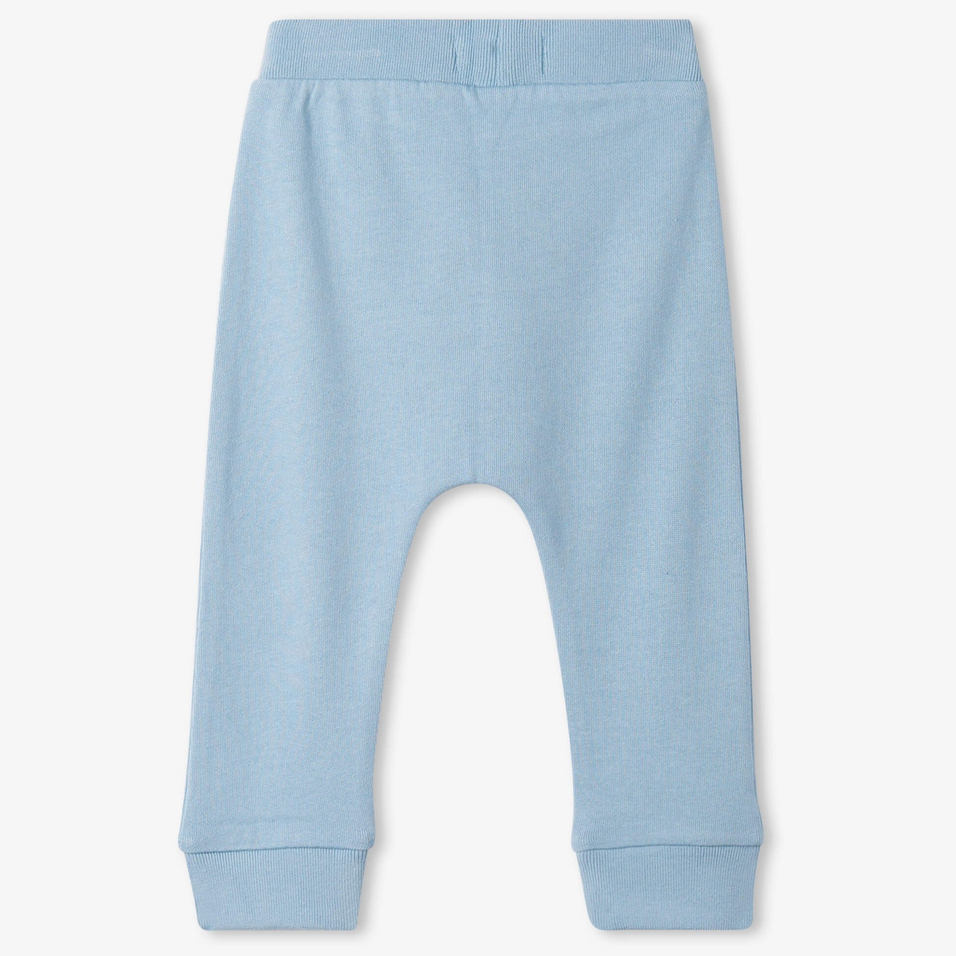 Hatley Light Blue Kangaroo Pocket Baby Jogger Pants - Soft Cotton Comfort for Playtime & Outdoor Adventures