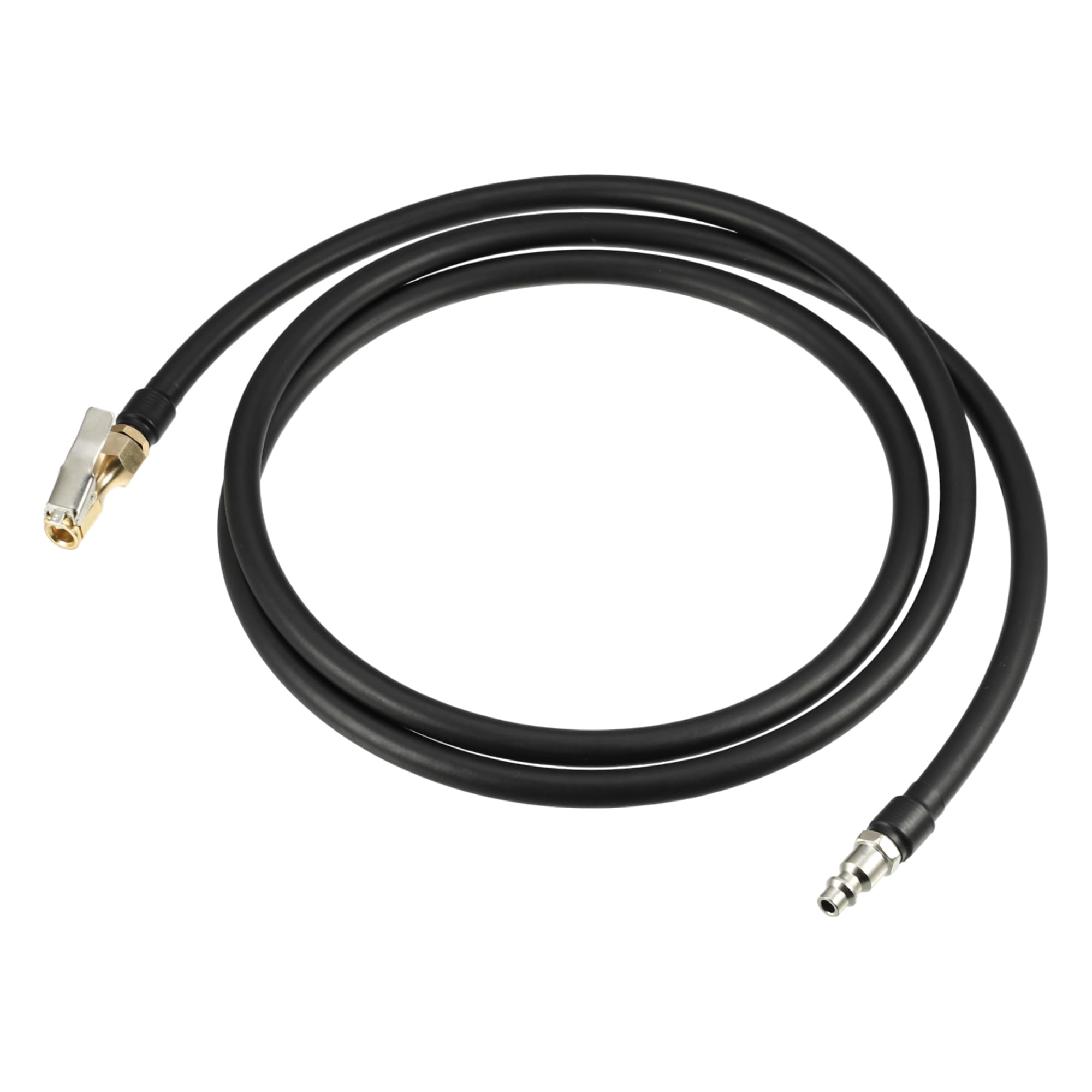 Motoforti Universal Air Pump Hose Adapter - 200cm Tyre Inflator with Lock Chuck for Cars & Bikes