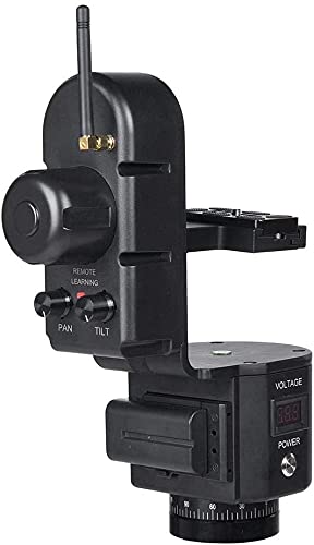 Glide Gear PTH 360 Wireless Motorized Pan Tilt Tripod Head for Smartphone & Camera - 360° Smooth Rotation for Vlogging, Live Streaming & Video Shooting