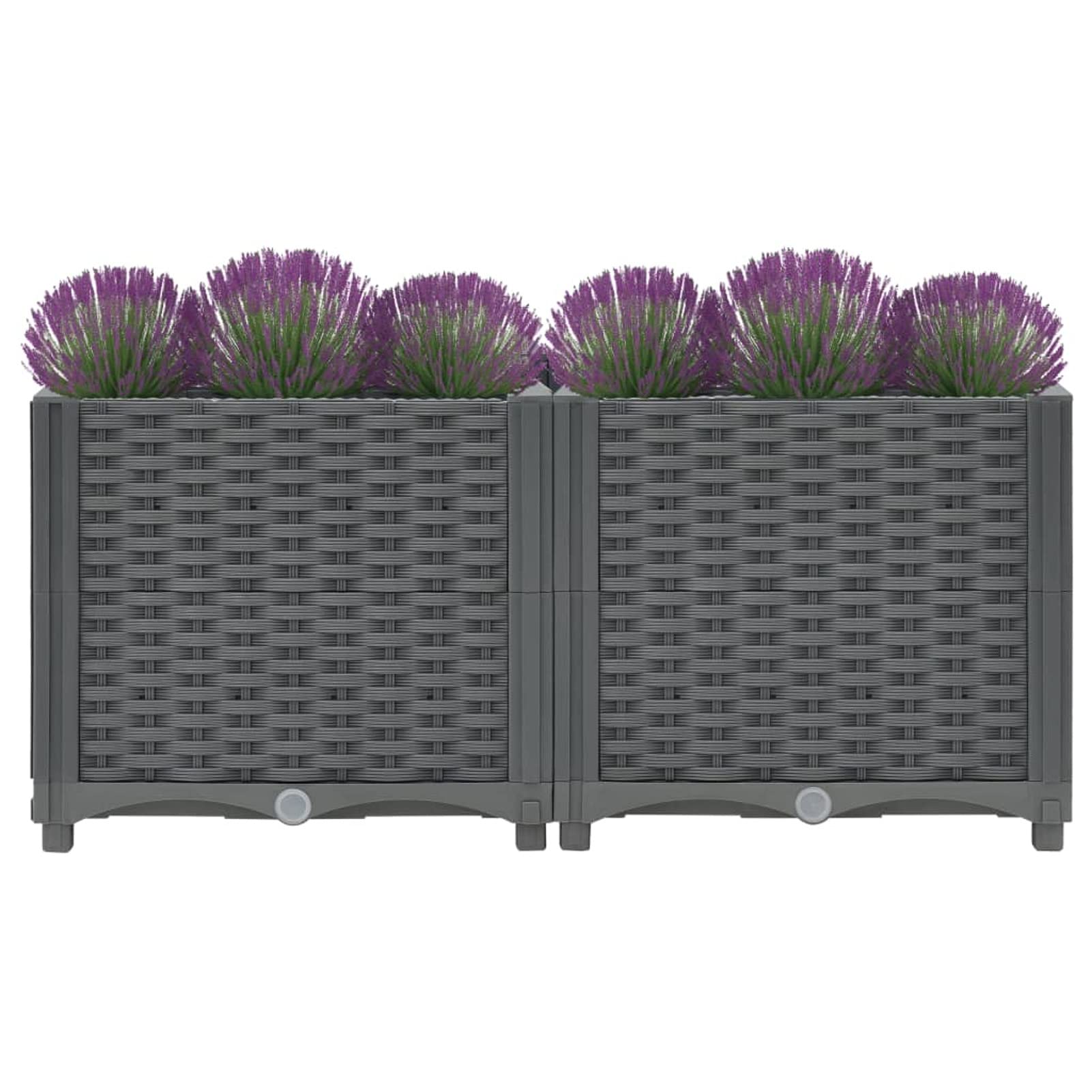 Galvanized Metal Raised Garden Bed Planter - 31.5