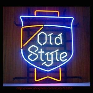 Vintage Beer Neon Sign - 17x14 Inch Old Style Bar Light for Pub, Garage, Man Cave & Home Decor - Retro Beer Advertising Artwork for Parties & Gifts