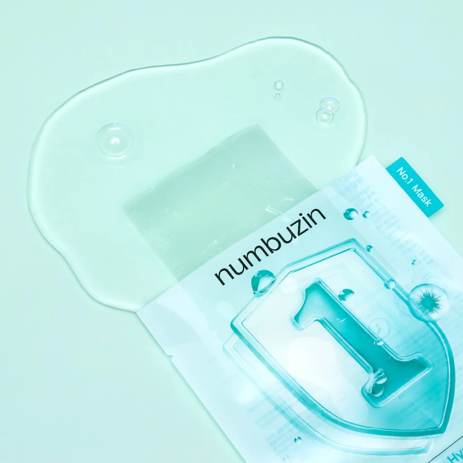 Numbuzin No.1 Pantothenic Acid B5 Hyaluronic Acid Active Clear Face Mask Sheet - 4pcs/Box - Hydrating & Brightening for Glowing Skin at Home or Travel