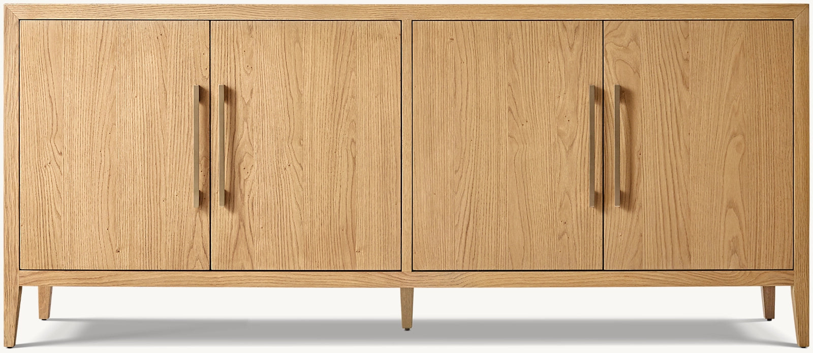 Modern French Style 4-Door Sideboard Buffet Cabinet - Elegant Storage for Dining Room, Living Room & Entryway