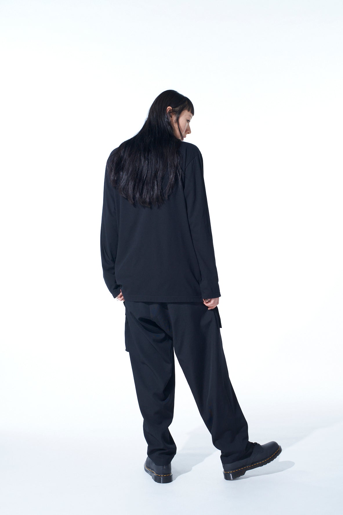 Stylish Cotton Jersey & Crepe de Chine Asymmetrical Long Sleeve T-Shirt - Perfect for Casual Wear, Office Outfits & Evening Events
