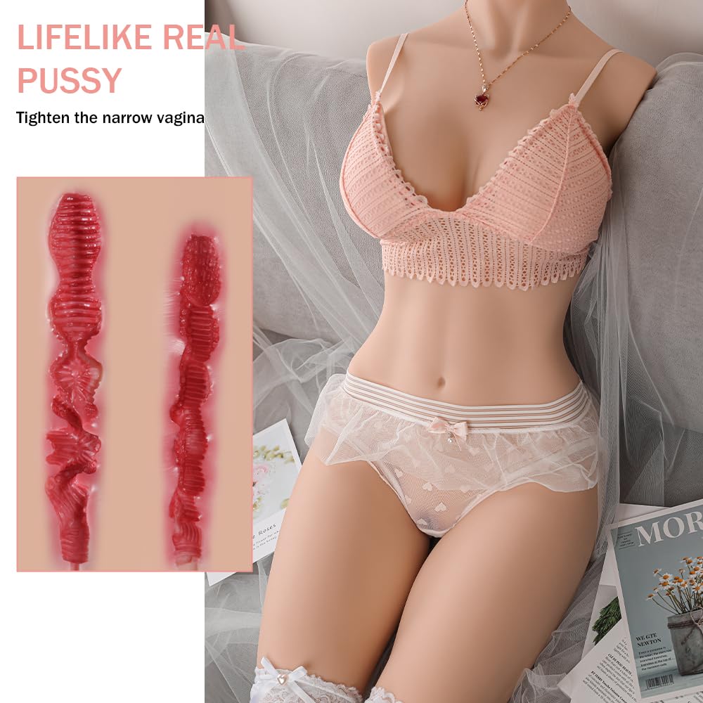 Realistic 38LB Life Size Male Masturbation Sex Doll with Big Boobs & Butt - Full Size Female Love Doll for Adults with Vaginal & Anal Features - Perfect for Discreet Solo Pleasure & Fantasy Fulfillment