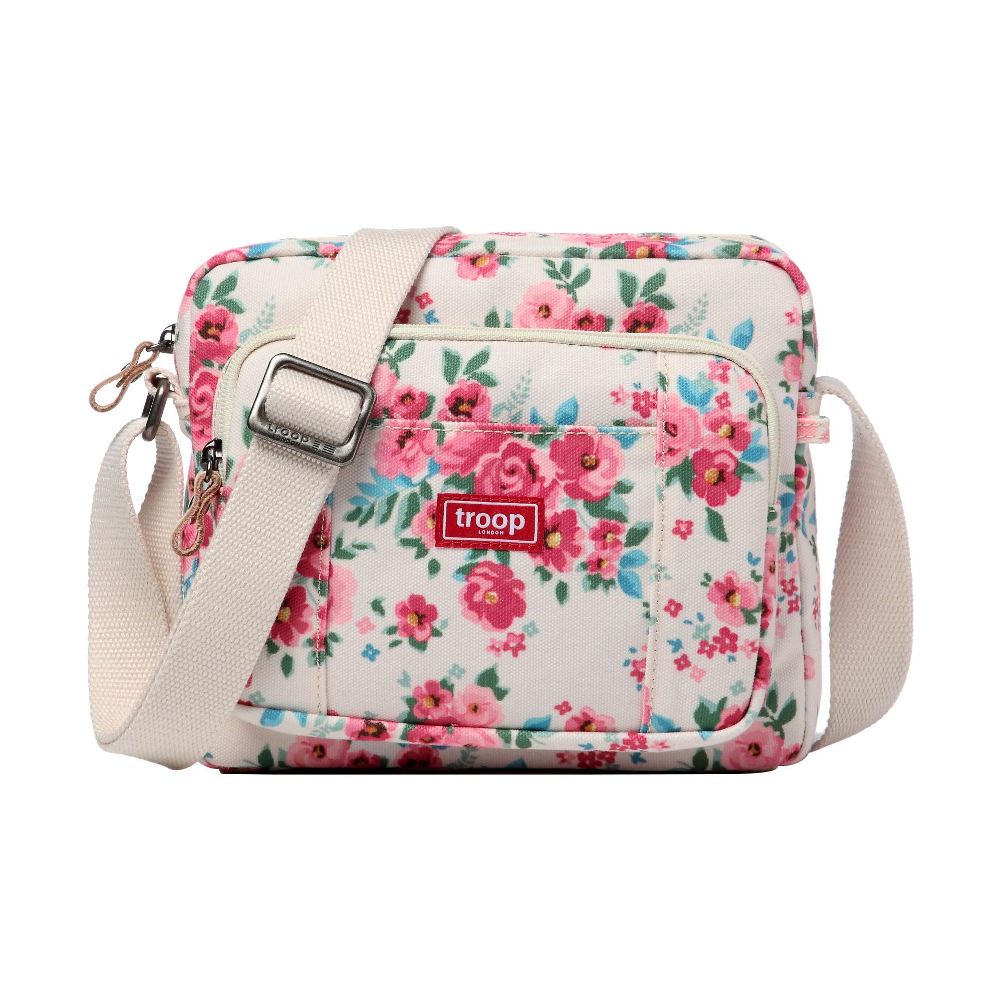 Troop London Classic Canvas Crossbody Bag for Women & Men - Stylish & Durable Shoulder Bag for Travel, Work & Everyday Use