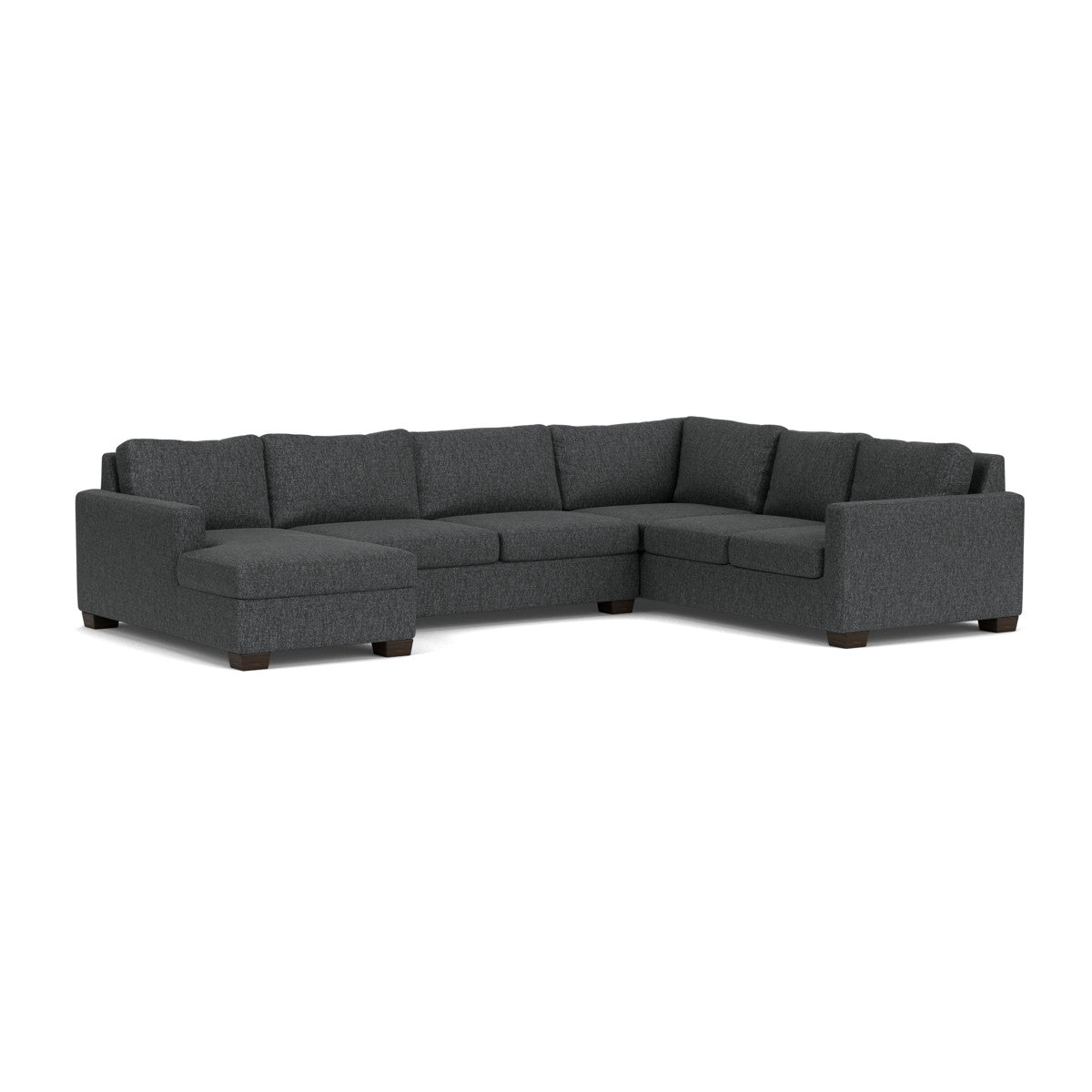 Track 141 Corner Sectional Sofa with Full Sleeper & Left Chaise - Modern L-Shaped Couch for Small Spaces, Living Room, Apartment & Home Theater Comfort