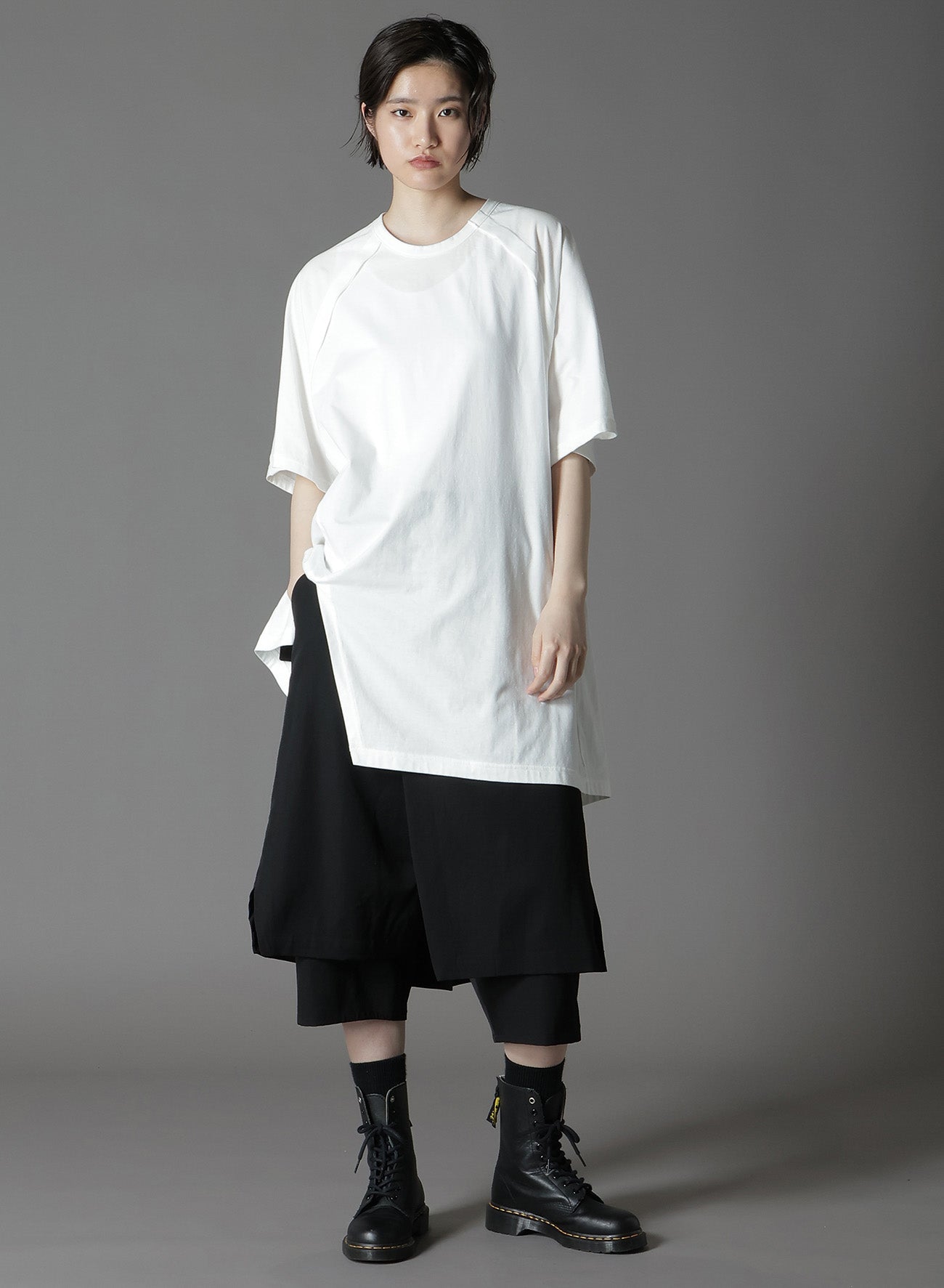 Soft Cotton Jersey Raglan Slit T-Shirt for Women - Comfortable & Stylish Casual Wear for Everyday Outfits