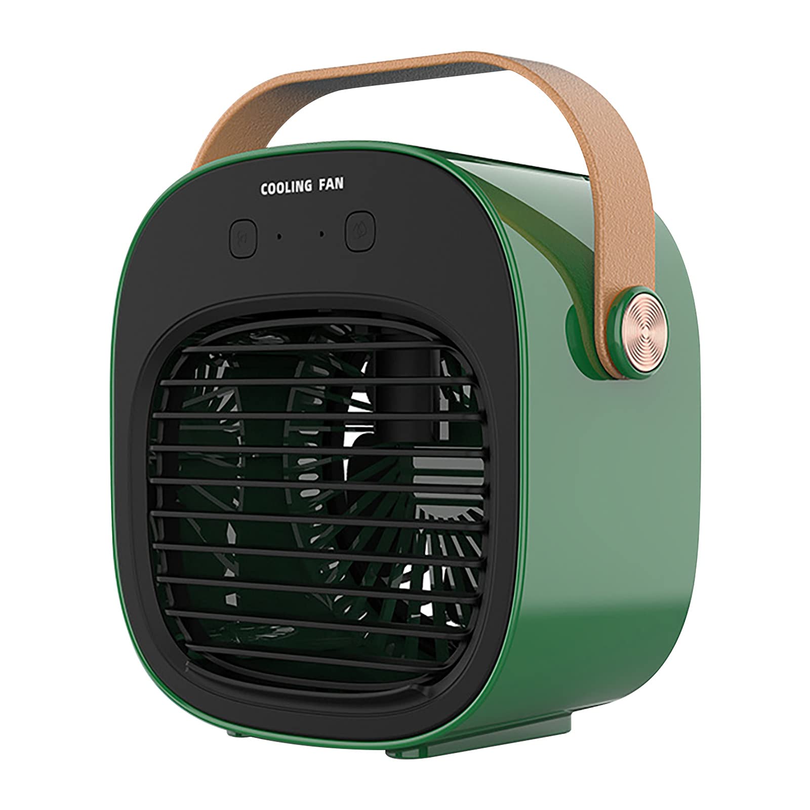 Portable Air Cooler with 3 Fan Speeds - Mini Evaporative Cooling Fan & Humidifier for Office, Home, Bedroom - Super Quiet Desktop Air Conditioner with Misting Function (Green) | Perfect for Summer, Workstation Cooling & Personal Comfort