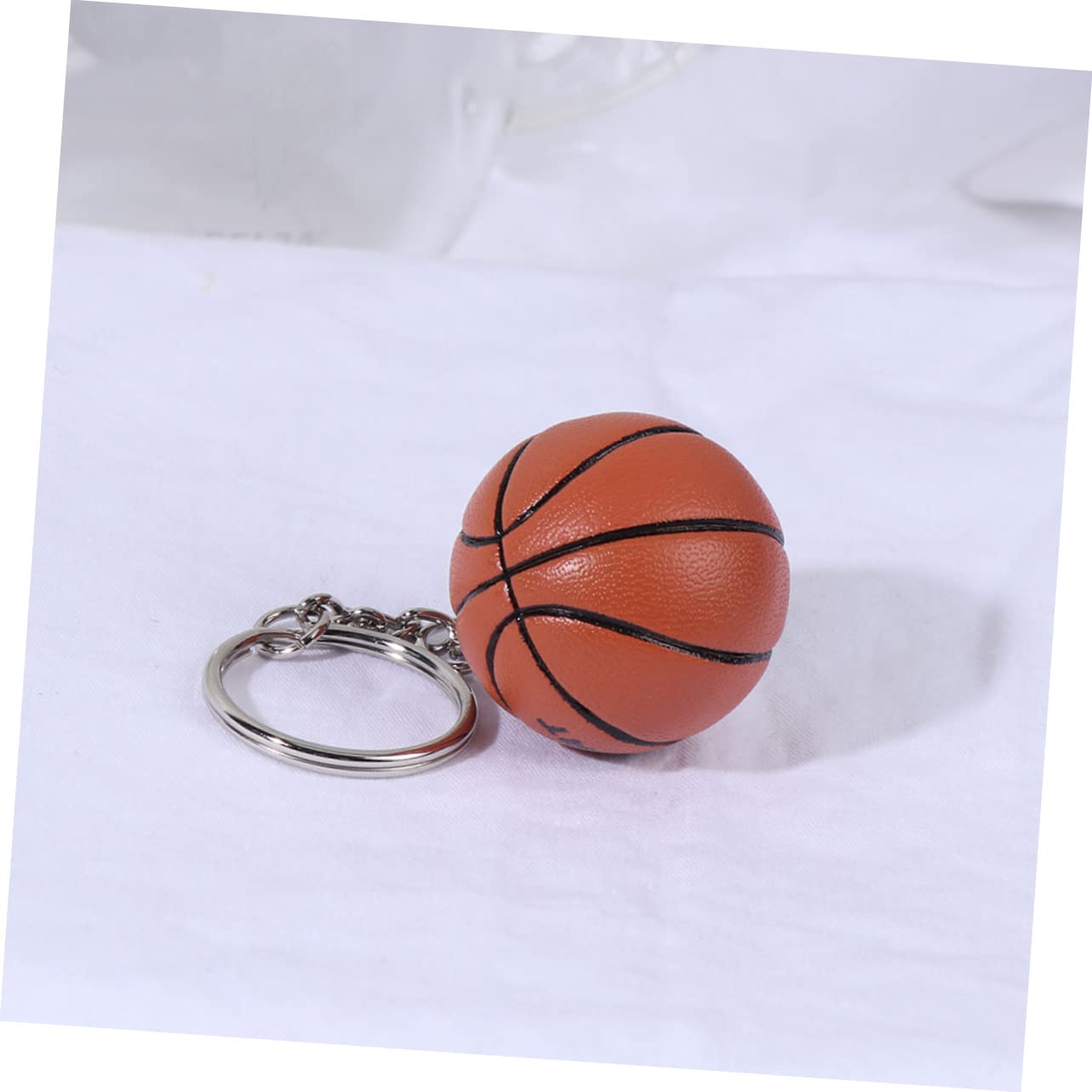 Kisangel 5 Sets Mini Basketball Hoop Keychain - Unique Boys & Girls Basketball Keyring Decor, Hanging Key Ring for Home, Office, or Car (2pcs x 5) - Perfect Gift for Sports Fans & Basketball Lovers