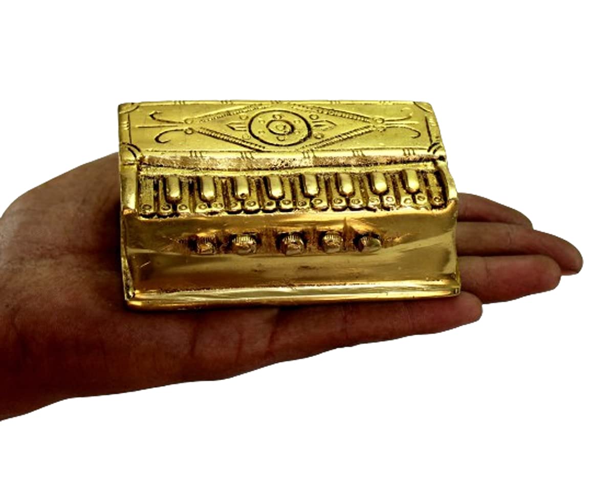eSplanade Brass Miniature Musical Instrument Set - Veena, Sitar, Tabla & Harmonium | Indian Home Decor Showpiece | Perfect for Living Room, Office Desk & Gift Giving