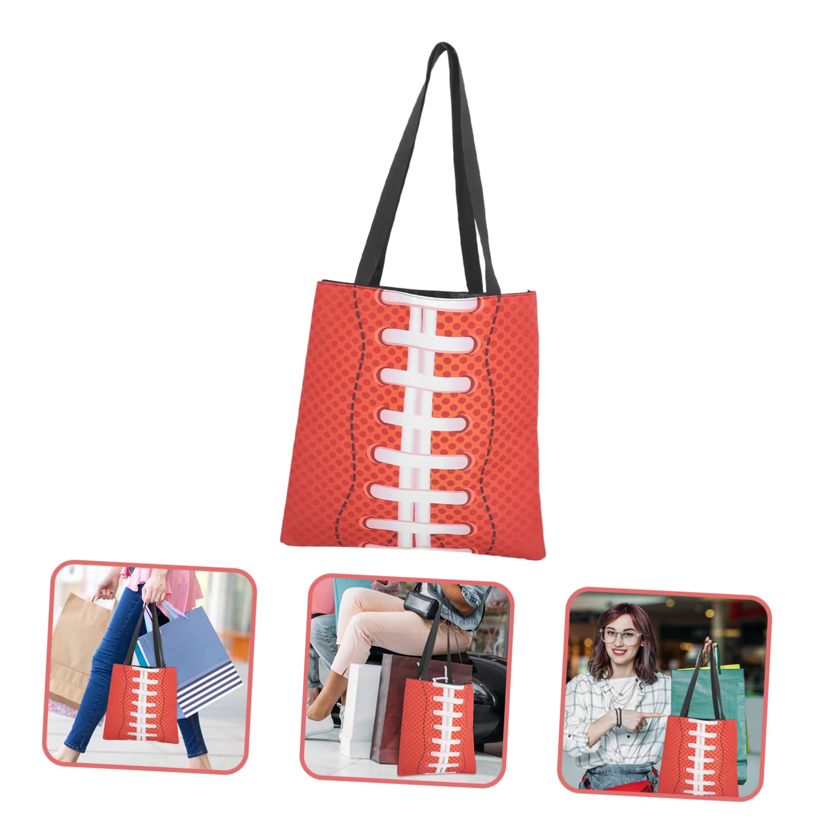 2 Pack Durable Polyester Tote Bags - Large Reusable Shopping Bags with Reinforced Handles for Groceries, Beach, Work & Travel