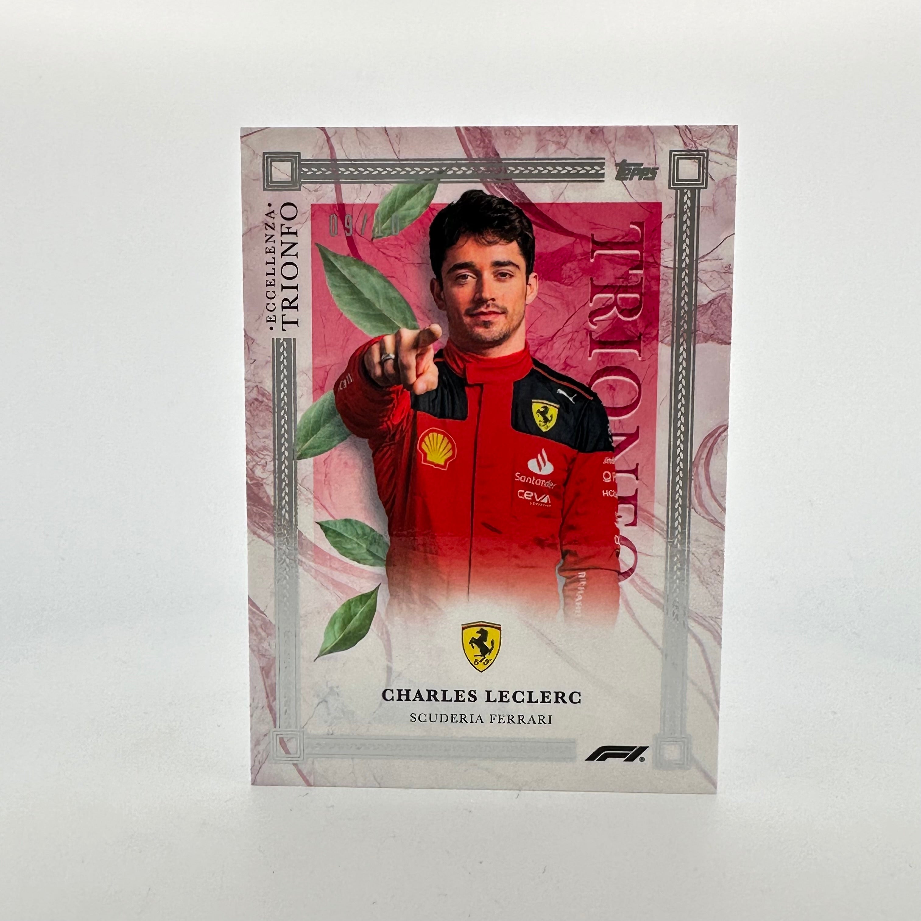 2023 Charles Leclerc Eccellenza Trionfo Red 09/10 - Premium Collectible F1 Racing Memorabilia for Display & Gifts