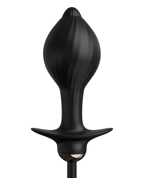 Anal Fantasy Elite Auto Throb Rechargeable Silicone Inflatable Vibrating Plug - Black | Remote Control Prostate Massager for Men & Women | Perfect for Couples Play & Solo Pleasure