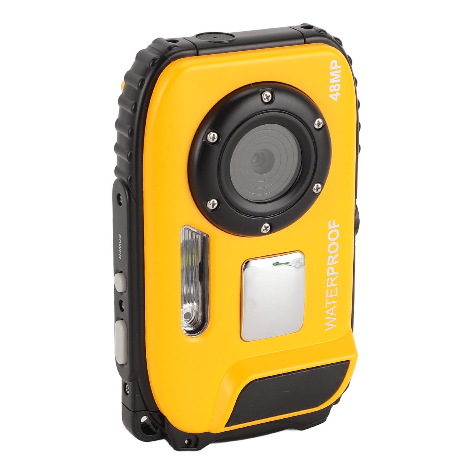 Waterproof Underwater Camera 4K HD 650mAh Rechargeable - Yellow Diving Camera for Snorkeling, Scuba Diving & Marine Photography