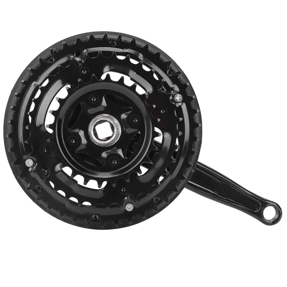 Alomejor 24/34/42T Mountain Bike Crankset - 170mm Bike Tooth Plate Crank Set for 21/24/27 Speed Bicycles | Durable MTB Drivetrain Upgrade for Trail Riding & Commuting