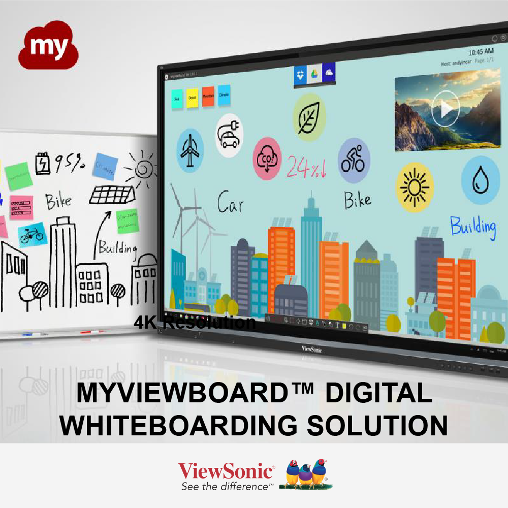 ViewSonic IFP2410 24-Inch Interactive Display - Full HD 1080p ViewBoard Mini Touch Screen for Classrooms & Meetings (1920x1080) - Perfect for Remote Learning & Collaborative Presentations